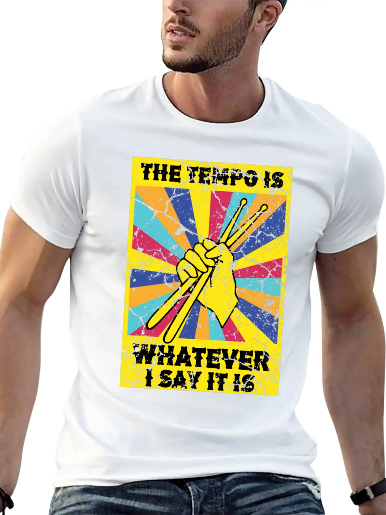 The Tempo Is Whatever I Say It Is Drummer Soft Cotton Short Sleeve Tee ¨C Unisex Wardrobe Staple