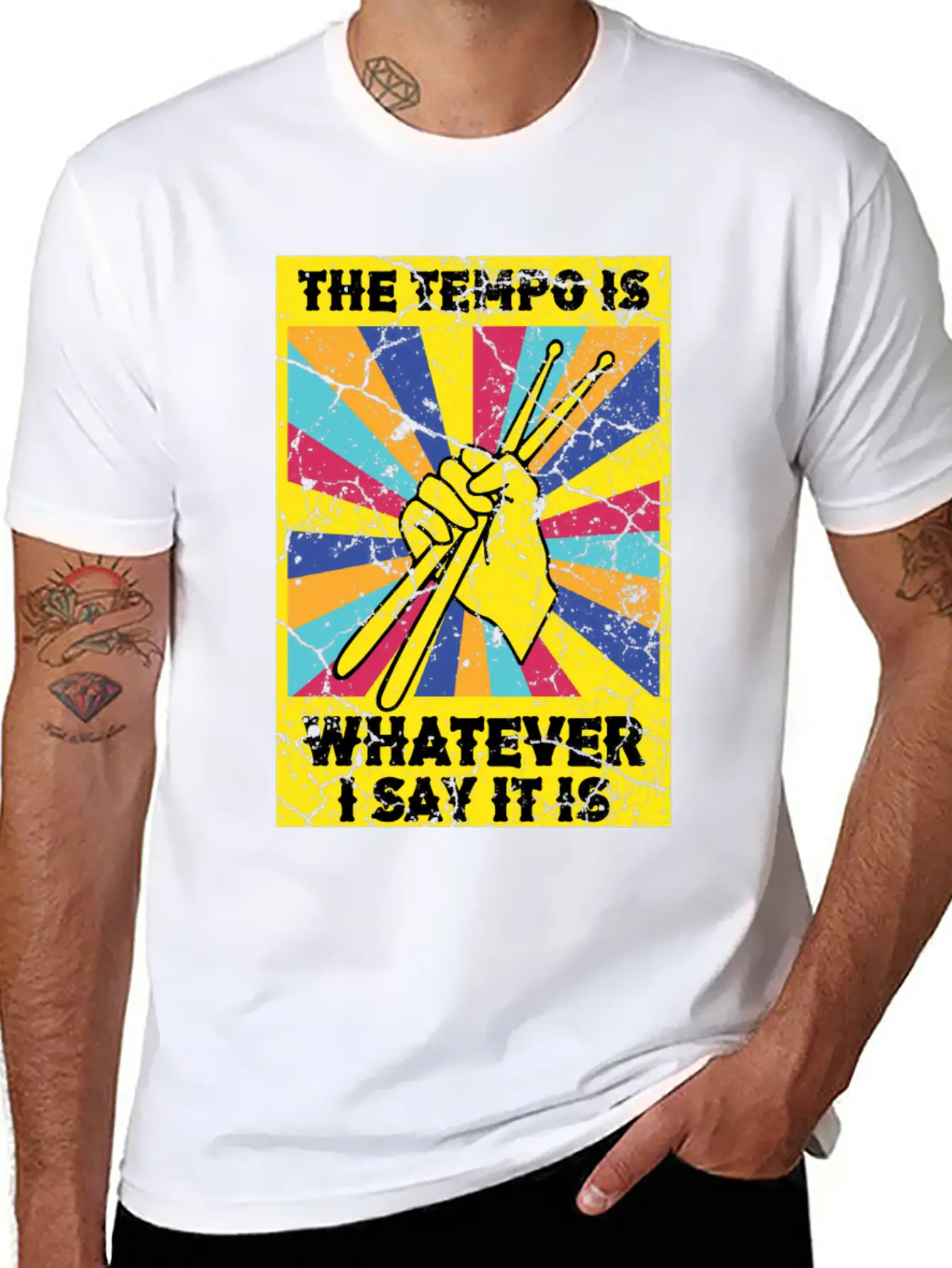 The Tempo Is Whatever I Say It Is Drummer Soft Cotton Short Sleeve Tee ¨C Unisex Wardrobe Staple