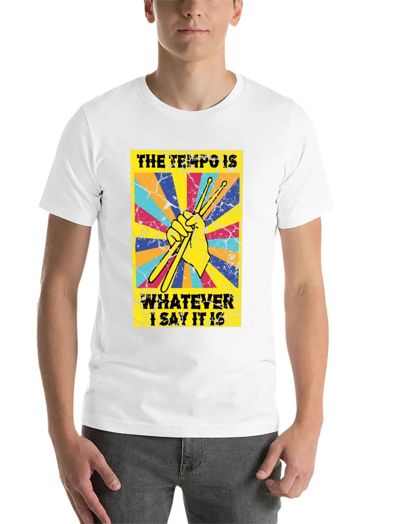 The Tempo Is Whatever I Say It Is Drummer Soft Cotton Short Sleeve Tee ¨C Unisex Wardrobe Staple