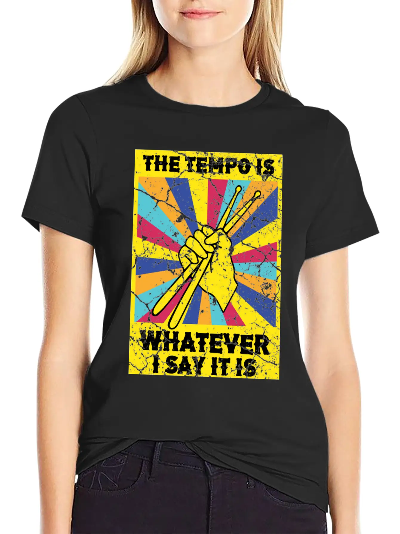 The Tempo Is Whatever I Say It Is Drummer Soft Cotton Short Sleeve Tee ¨C Unisex Wardrobe Staple