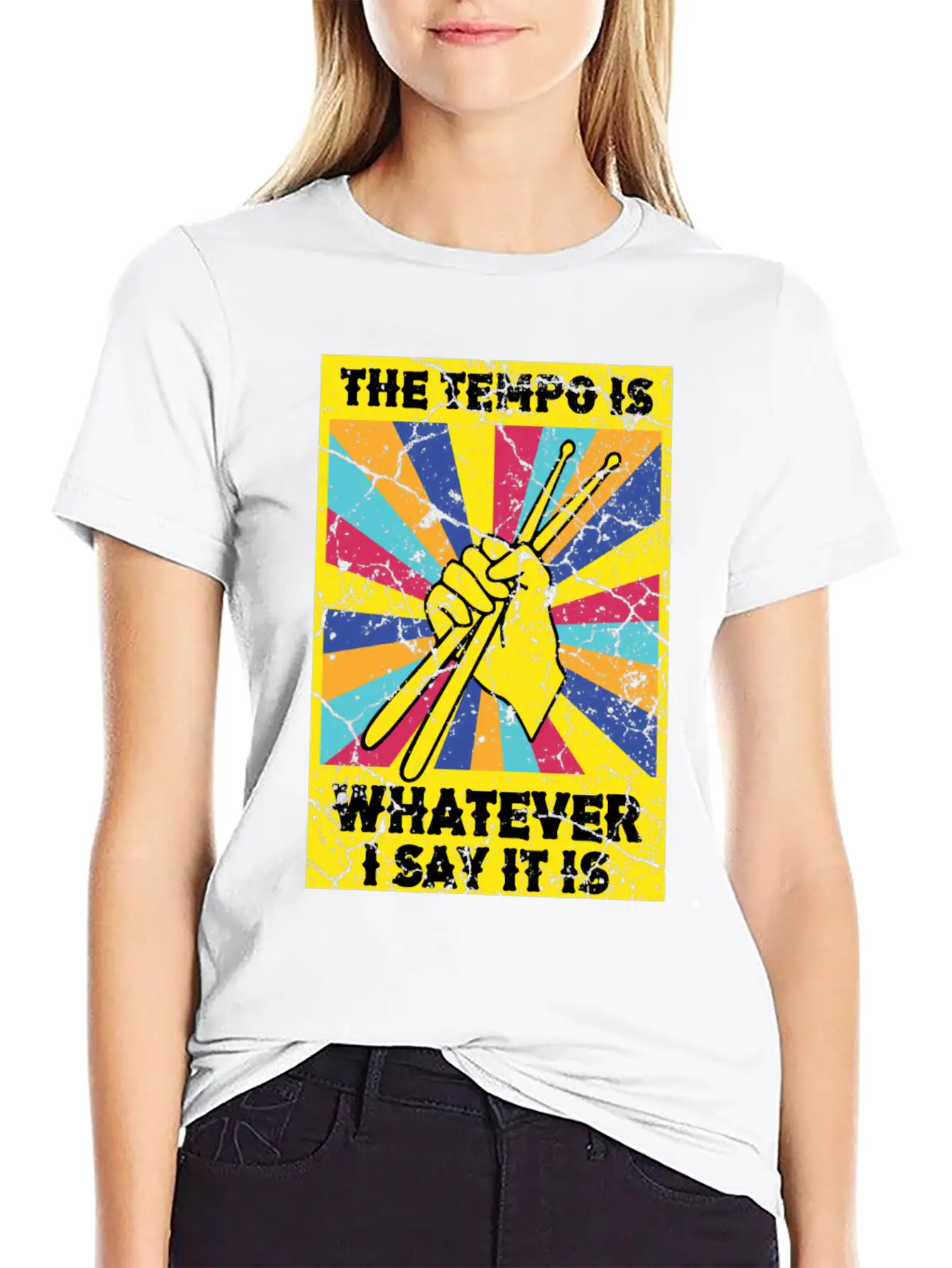 The Tempo Is Whatever I Say It Is Drummer Soft Cotton Short Sleeve Tee ¨C Unisex Wardrobe Staple