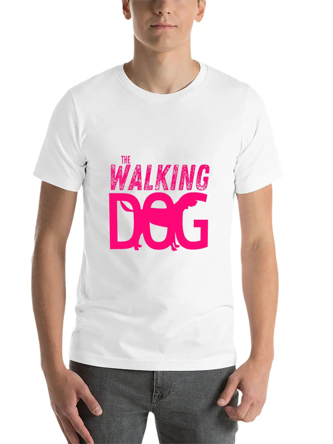 The Walking Dog The Running Dog Essential Cotton Tee For Daily Outfits ¨C Unisex Style