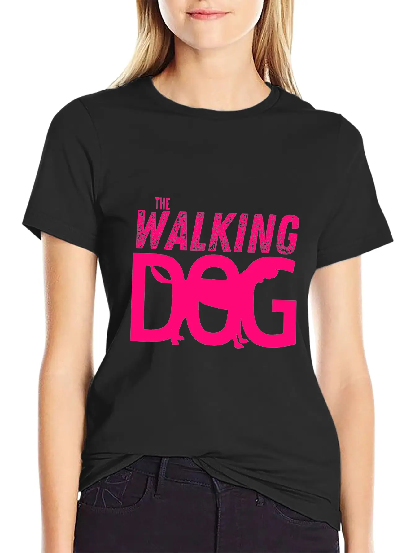The Walking Dog The Running Dog Essential Cotton Tee For Daily Outfits ¨C Unisex Style