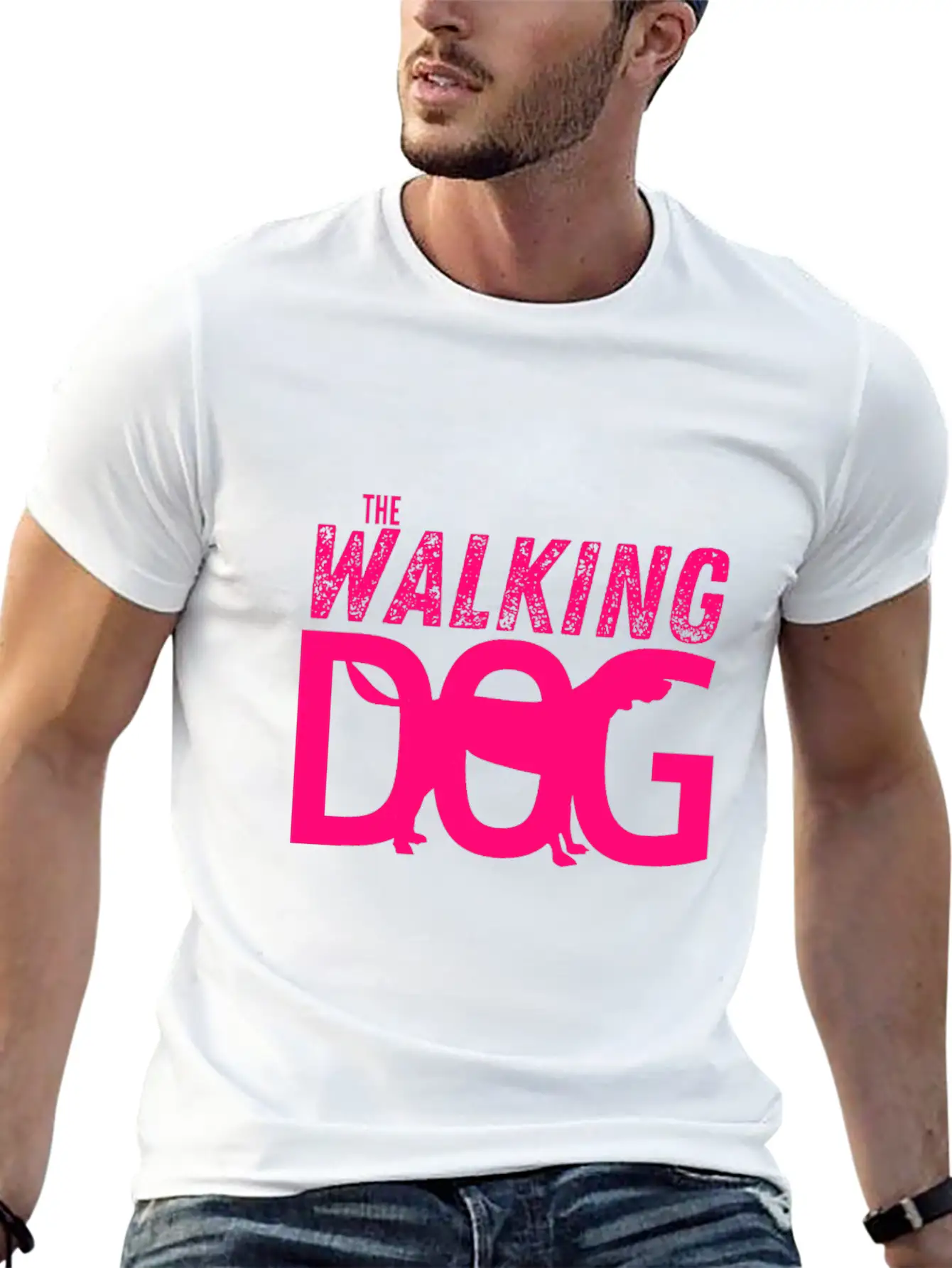 The Walking Dog The Running Dog Essential Cotton Tee For Daily Outfits ¨C Unisex Style