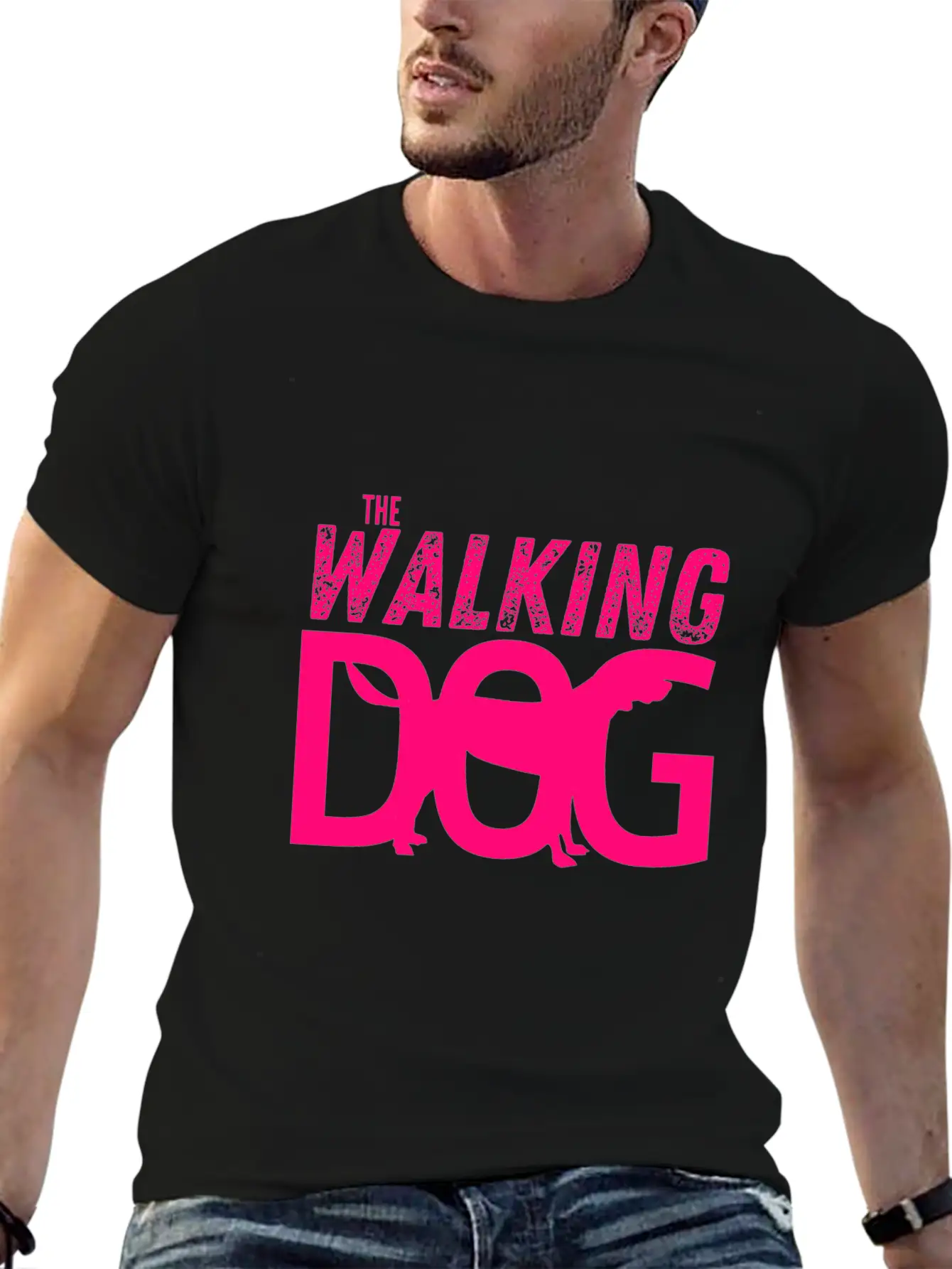The Walking Dog The Running Dog Essential Cotton Tee For Daily Outfits ¨C Unisex Style