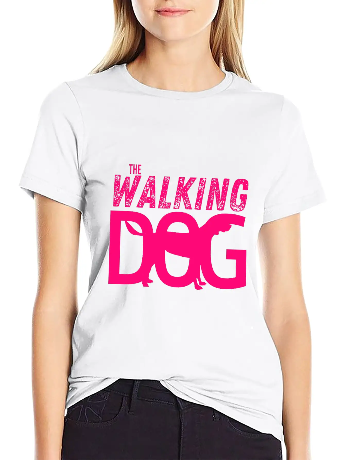 The Walking Dog The Running Dog Essential Cotton Tee For Daily Outfits ¨C Unisex Style