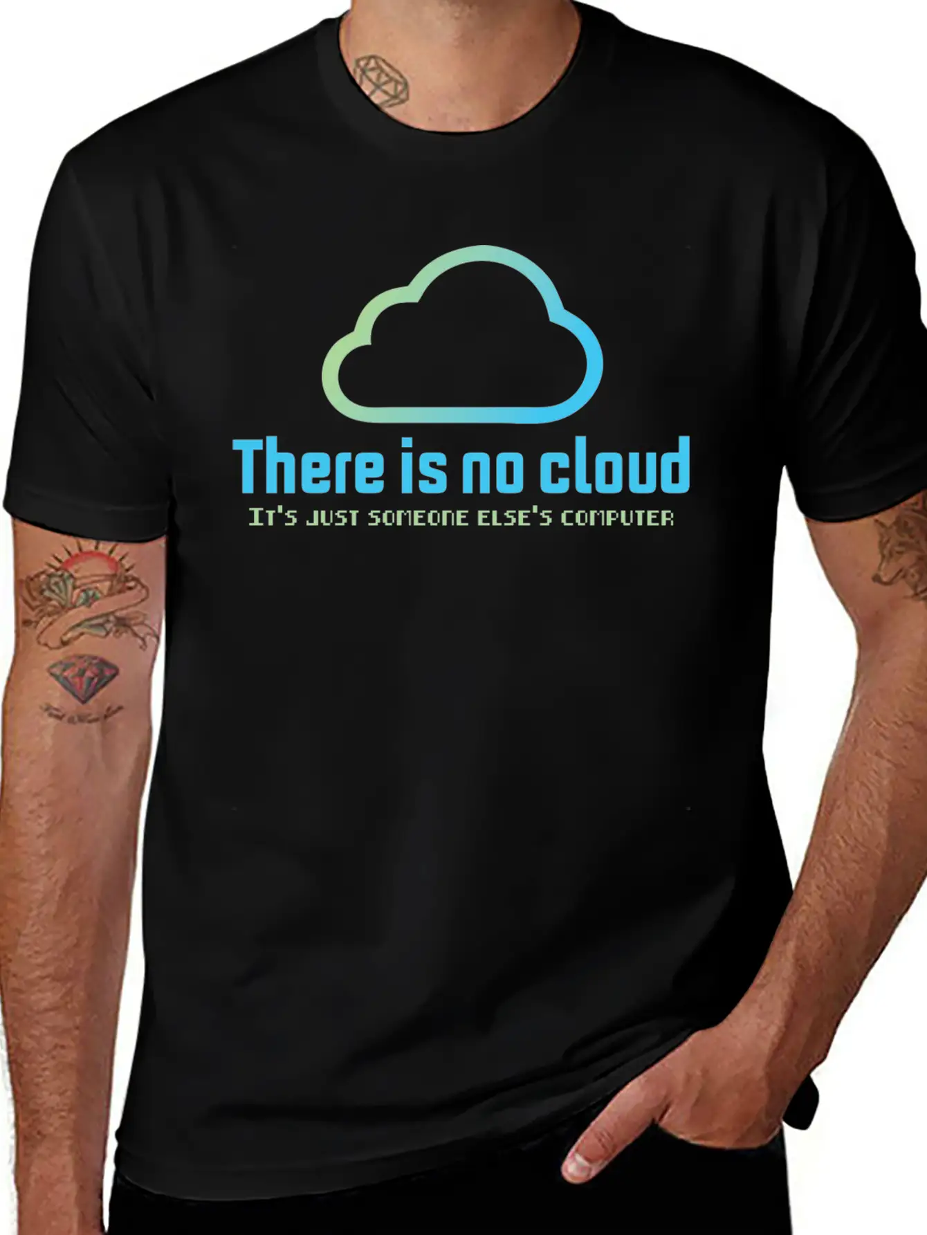 There Is No Cloud It S Just Someone Else Computer Unisex Casual T-Shirt ¨C Clean Design For Daily Comfort