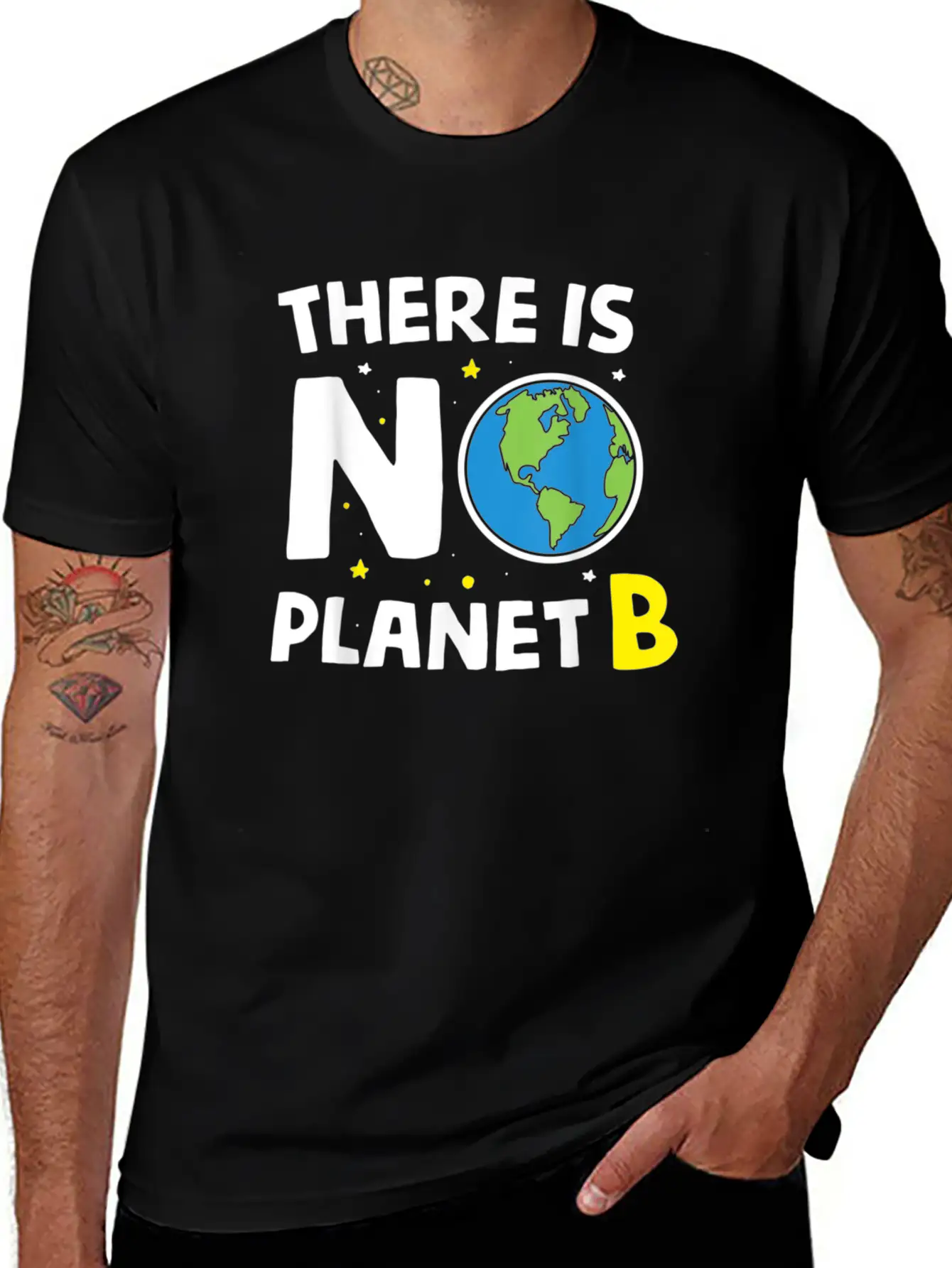 There Is Not Planet Bi Earth Day Environmentalist Basic Graphic T-Shirt ¨C Daily Comfort In Soft Cotton