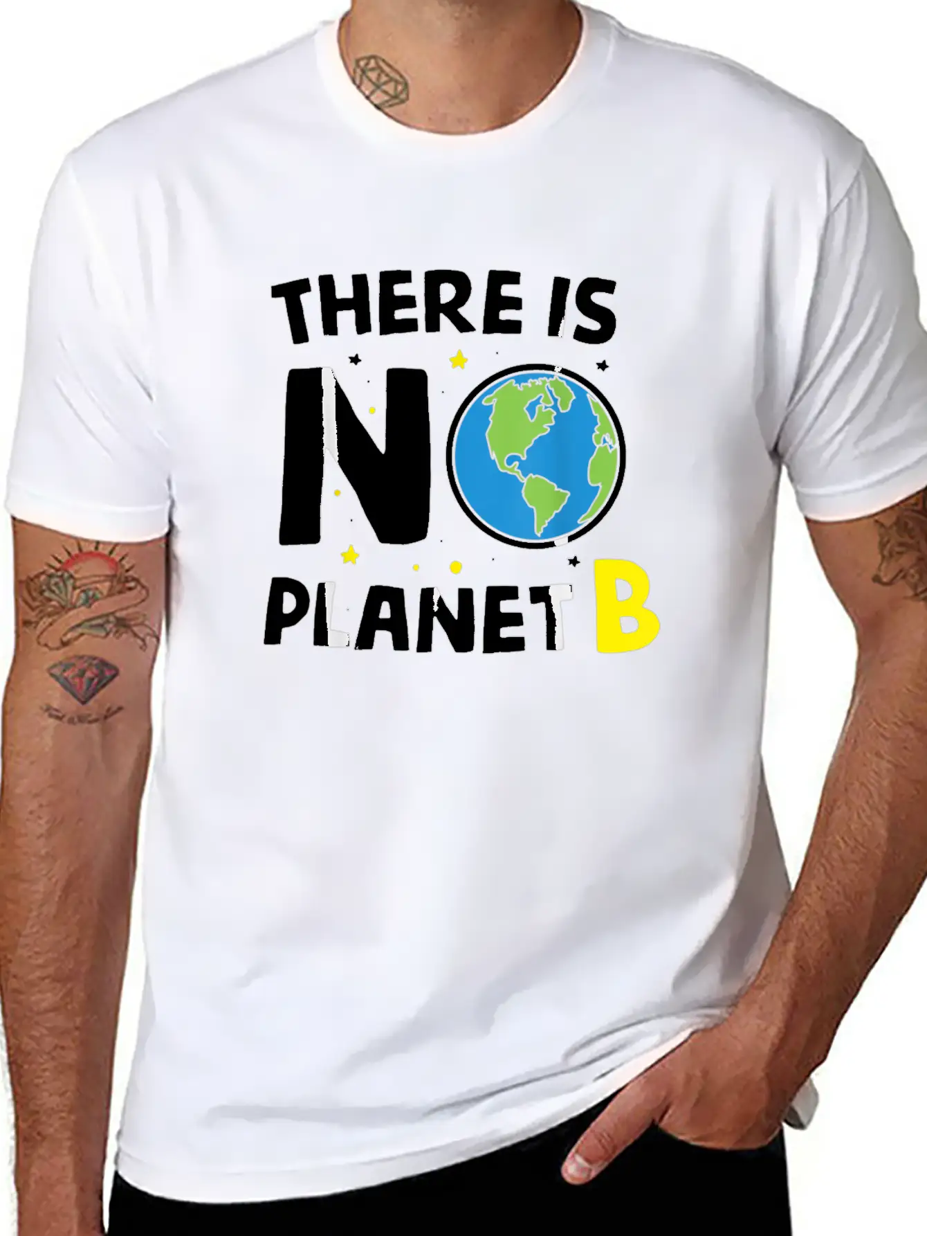 There Is Not Planet Bi Earth Day Environmentalist Basic Graphic T-Shirt ¨C Daily Comfort In Soft Cotton