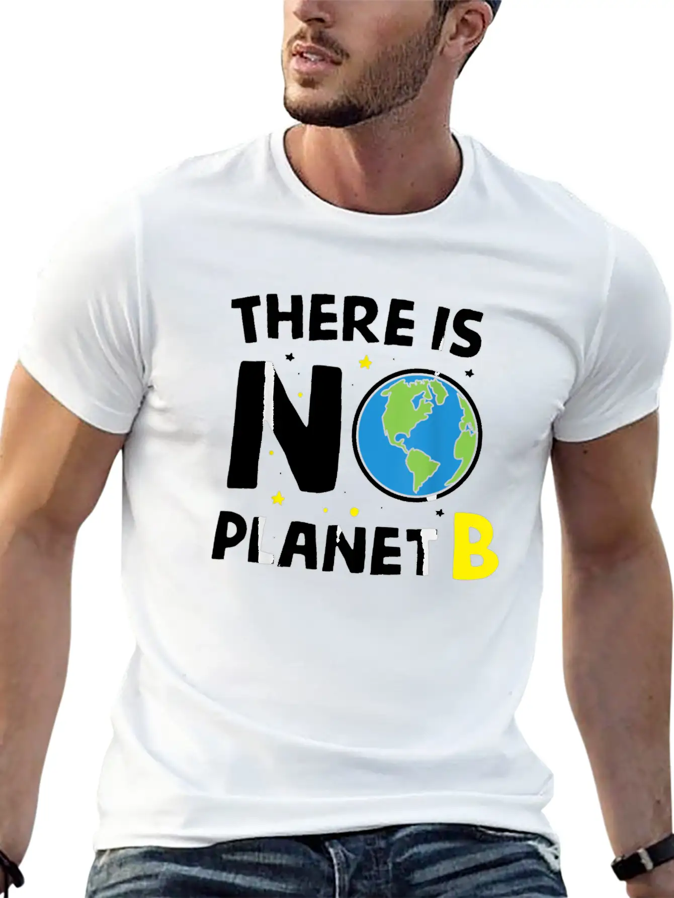 There Is Not Planet Bi Earth Day Environmentalist Basic Graphic T-Shirt ¨C Daily Comfort In Soft Cotton