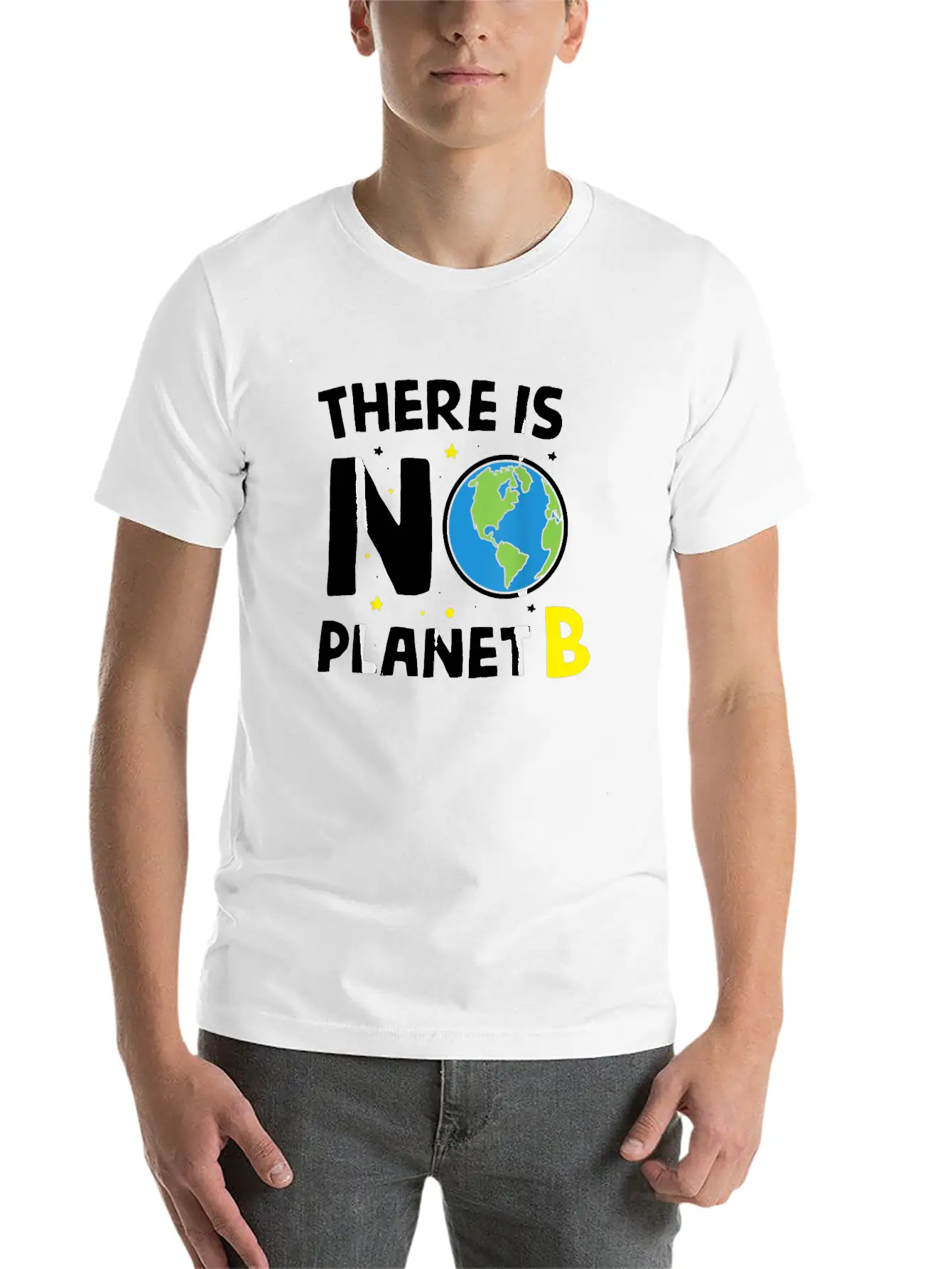 There Is Not Planet Bi Earth Day Environmentalist Basic Graphic T-Shirt ¨C Daily Comfort In Soft Cotton