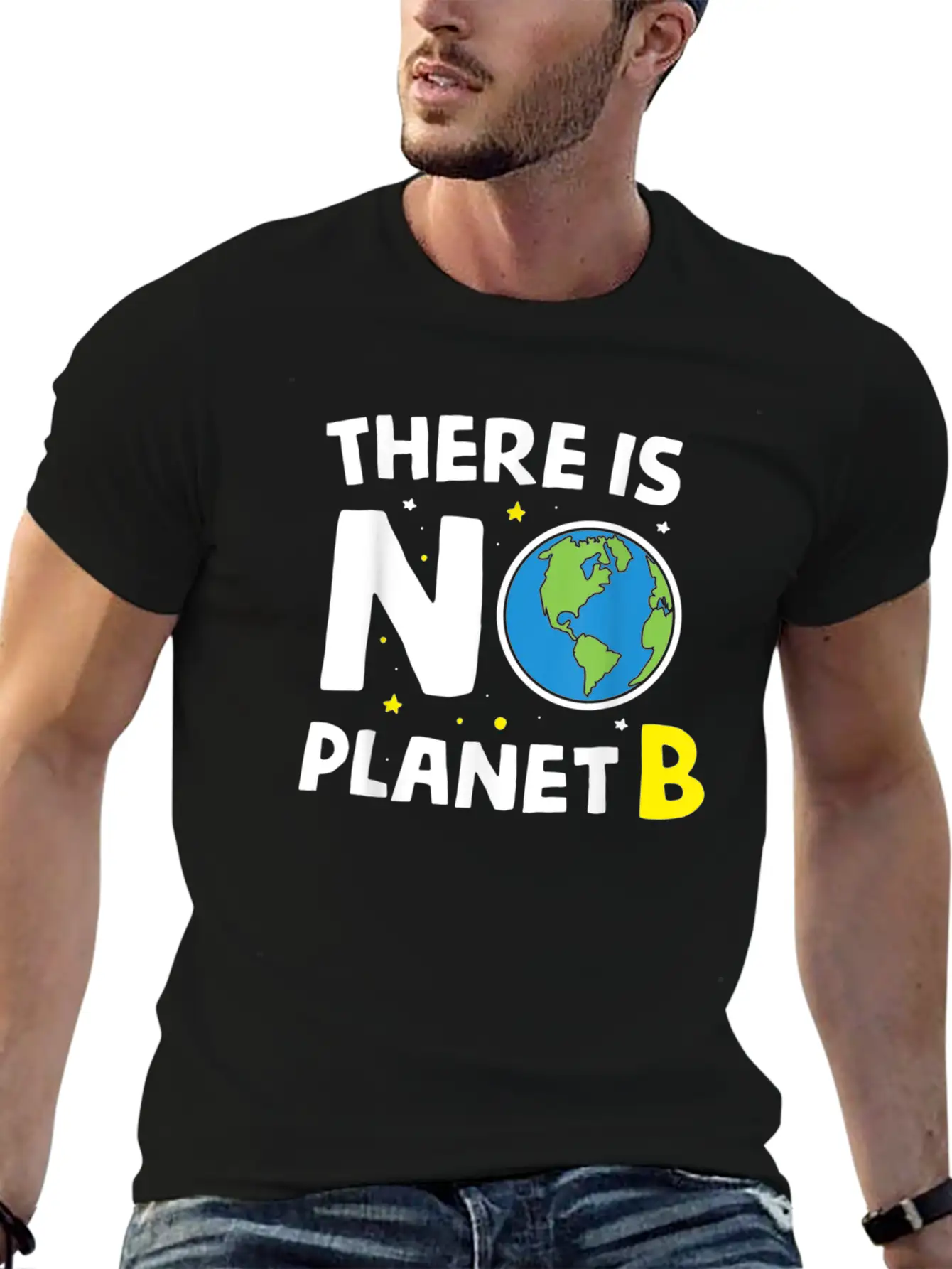 There Is Not Planet Bi Earth Day Environmentalist Basic Graphic T-Shirt ¨C Daily Comfort In Soft Cotton