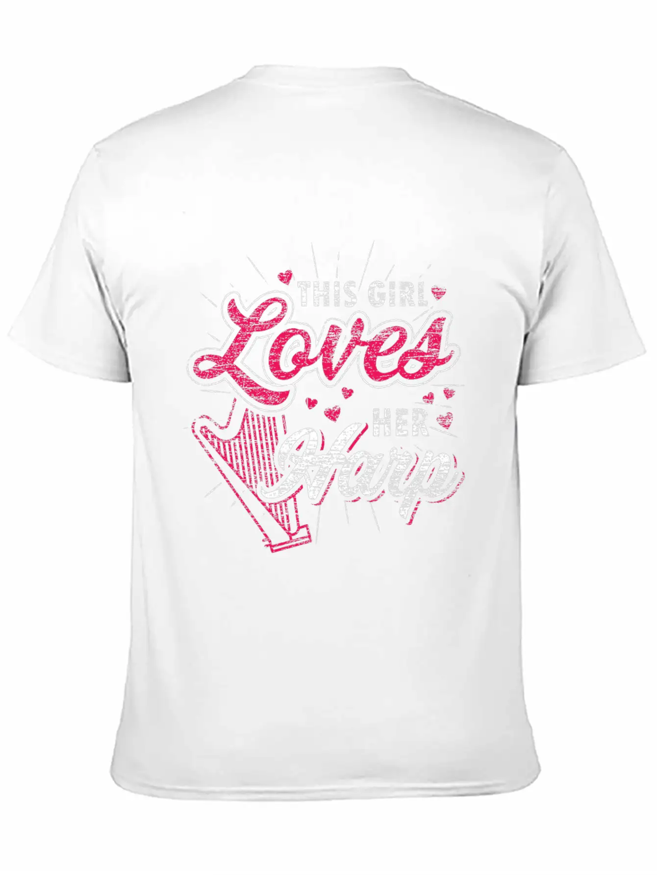This Girl Loves Her Harp Unisex Casual T-Shirt ¨C Clean Design For Daily Comfort