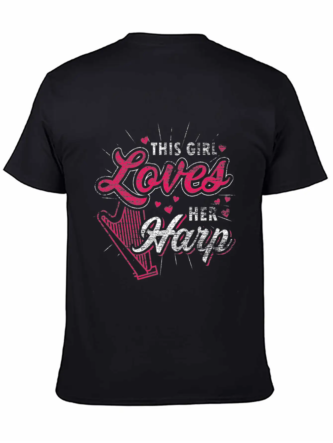 This Girl Loves Her Harp Unisex Casual T-Shirt ¨C Clean Design For Daily Comfort