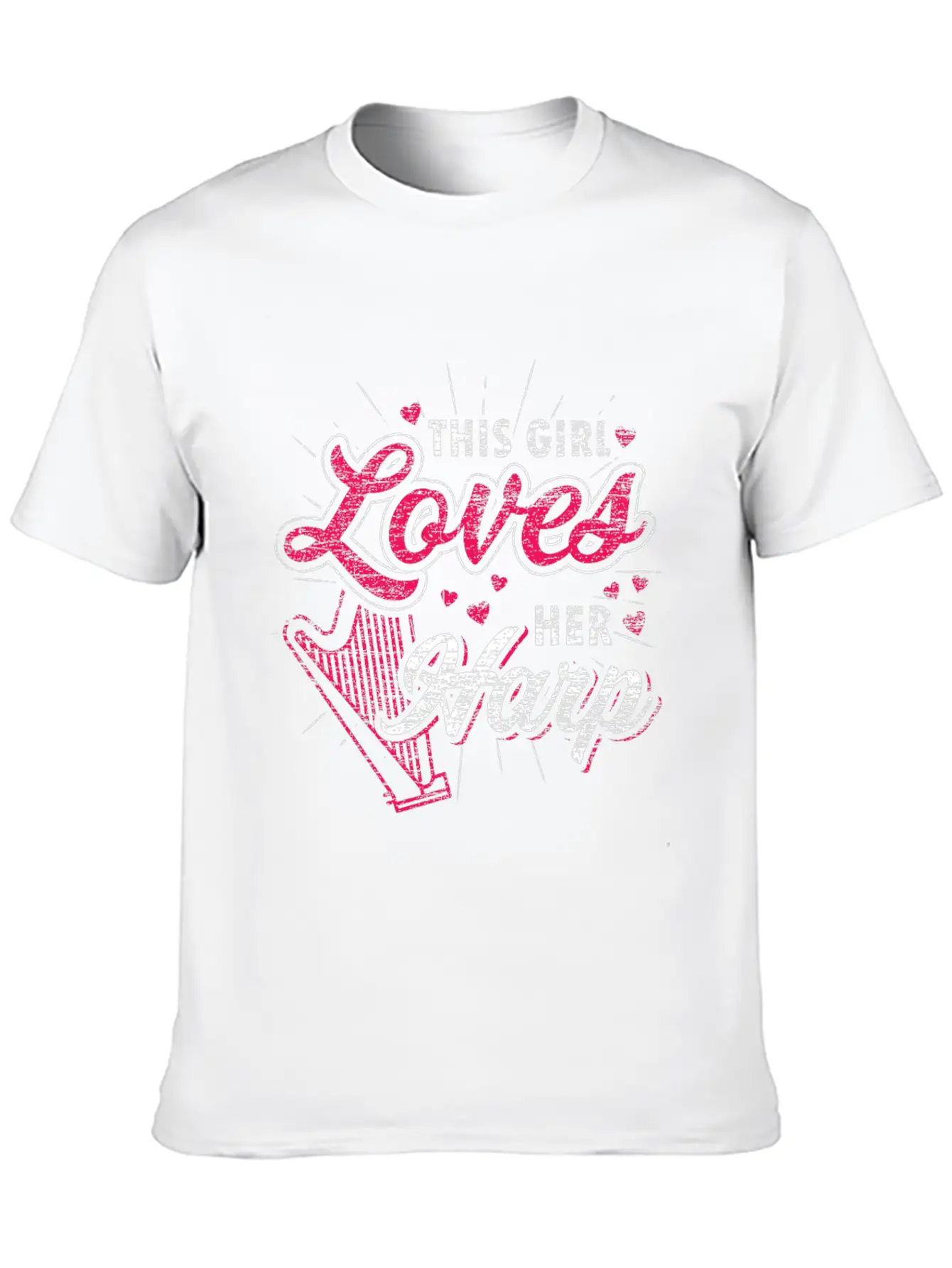 This Girl Loves Her Harp Unisex Casual T-Shirt ¨C Clean Design For Daily Comfort