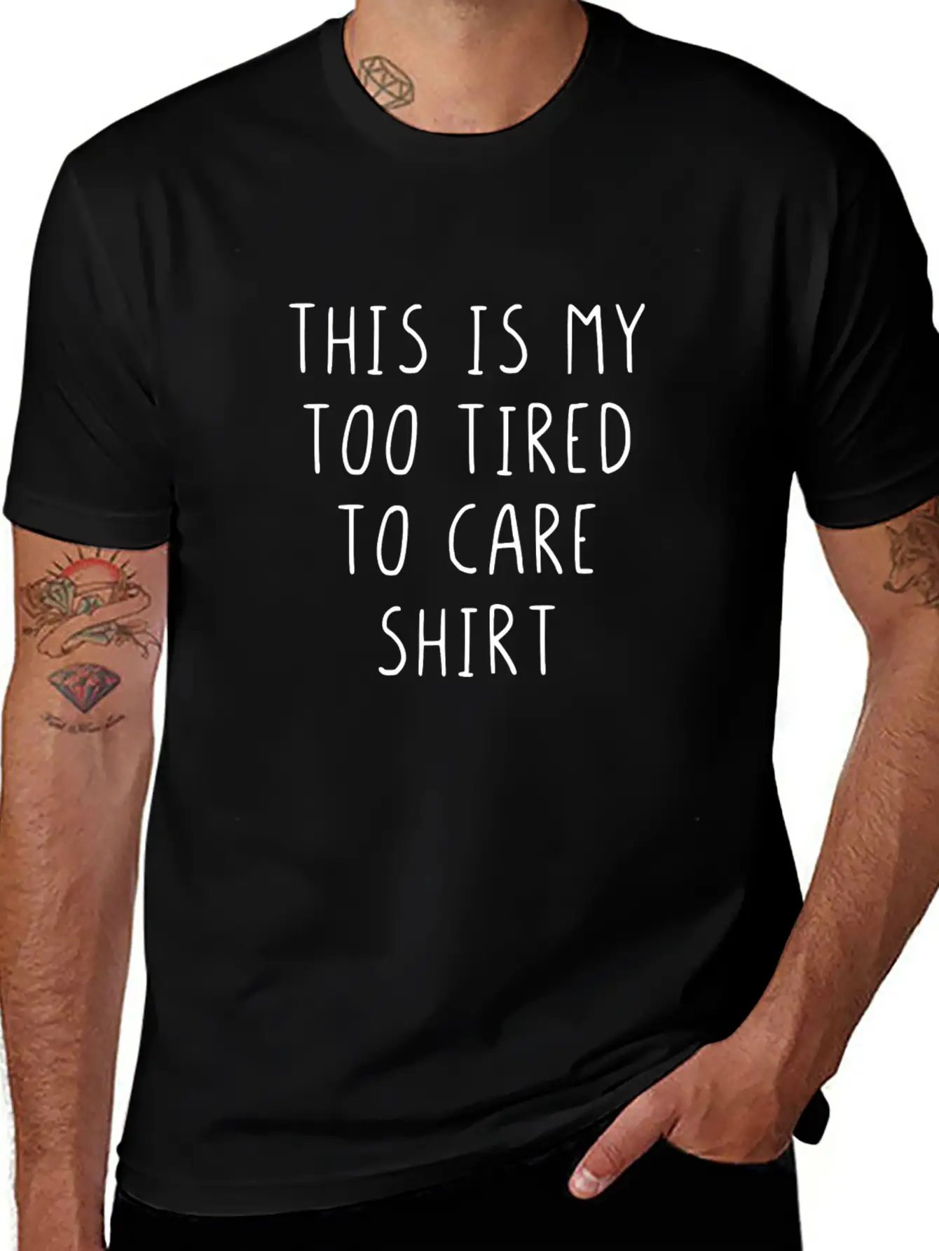This Is My Too Tired To Care Shirt Essential Cotton Tee For Daily Outfits ¨C Unisex Style