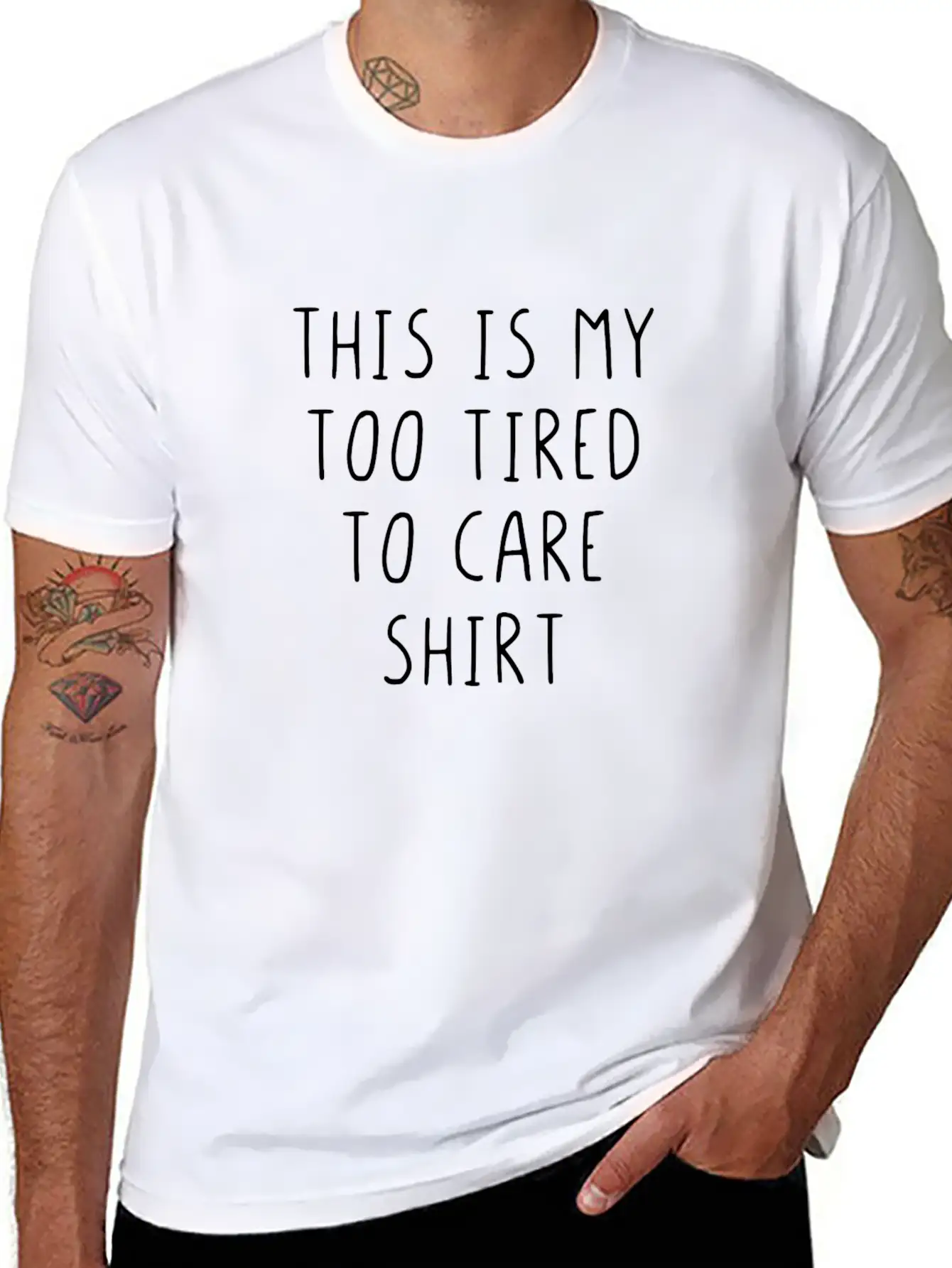 This Is My Too Tired To Care Shirt Essential Cotton Tee For Daily Outfits ¨C Unisex Style