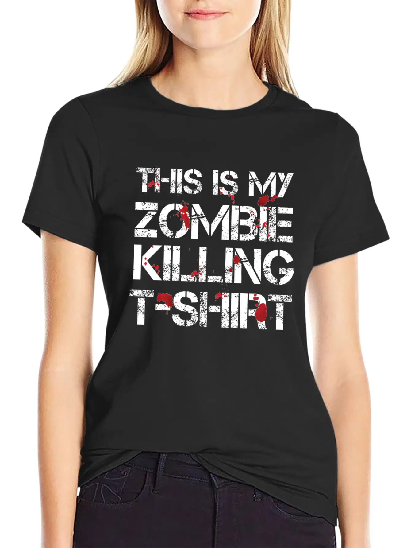 This Is My Zombie Killing Shirt Shirt Basic Graphic T-Shirt ¨C Daily Comfort In Soft Cotton