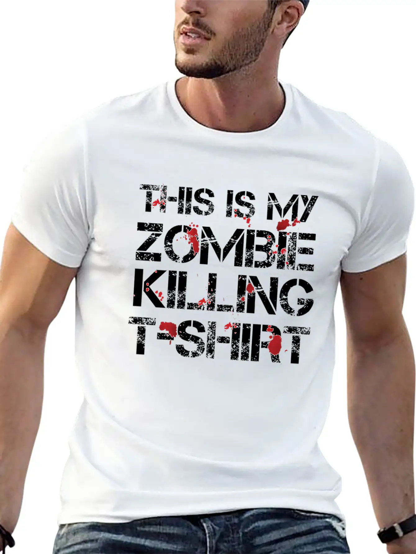 This Is My Zombie Killing Shirt Shirt Basic Graphic T-Shirt ¨C Daily Comfort In Soft Cotton