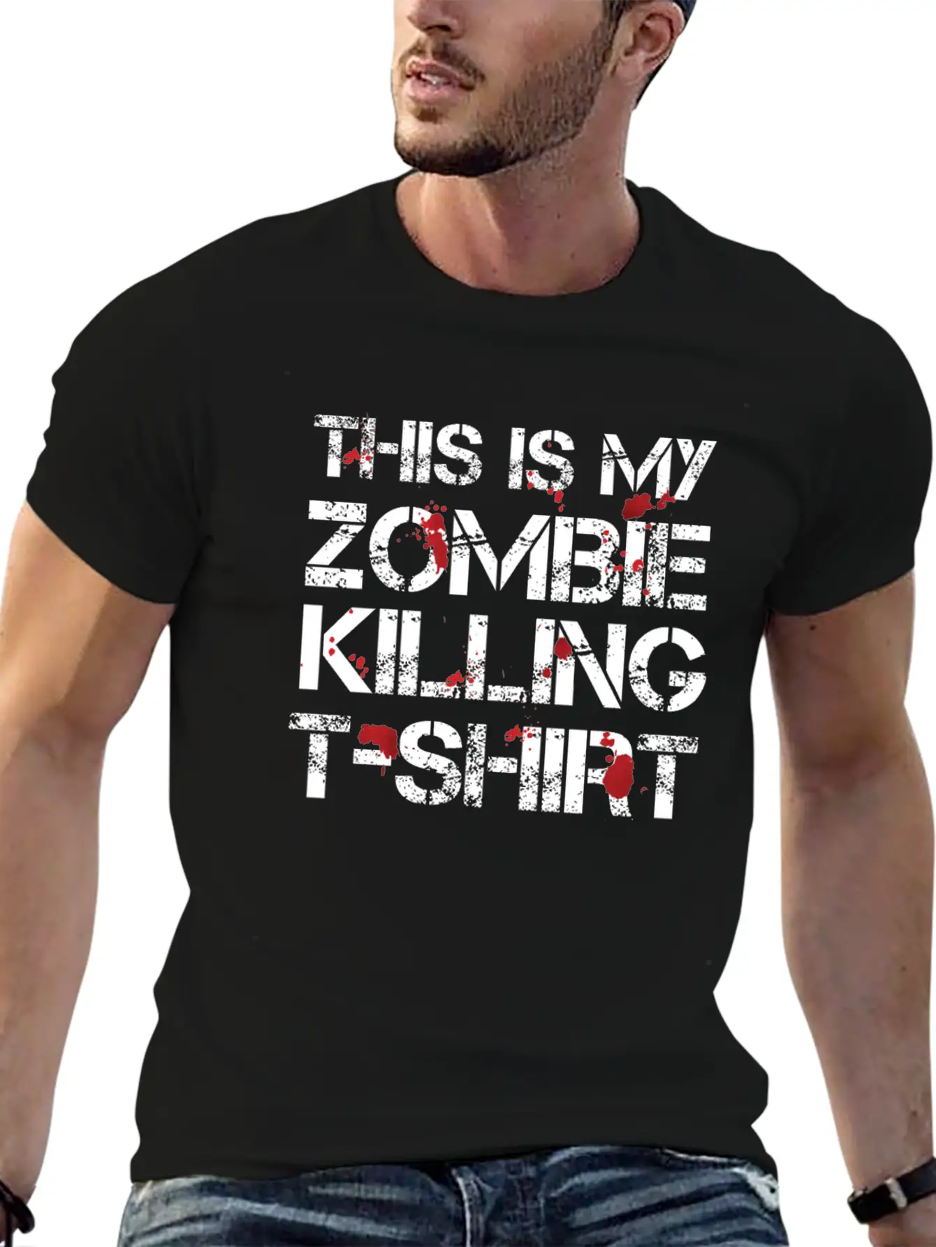 This Is My Zombie Killing Shirt Shirt Basic Graphic T-Shirt ¨C Daily Comfort In Soft Cotton