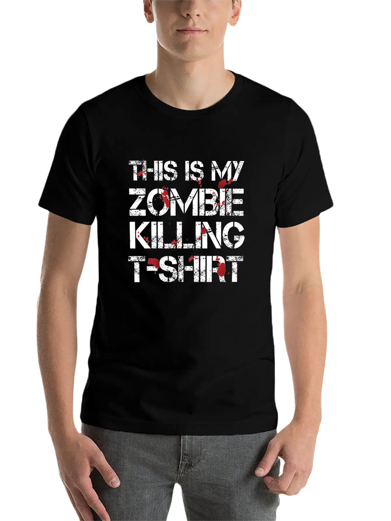 This Is My Zombie Killing Shirt Shirt Basic Graphic T-Shirt ¨C Daily Comfort In Soft Cotton