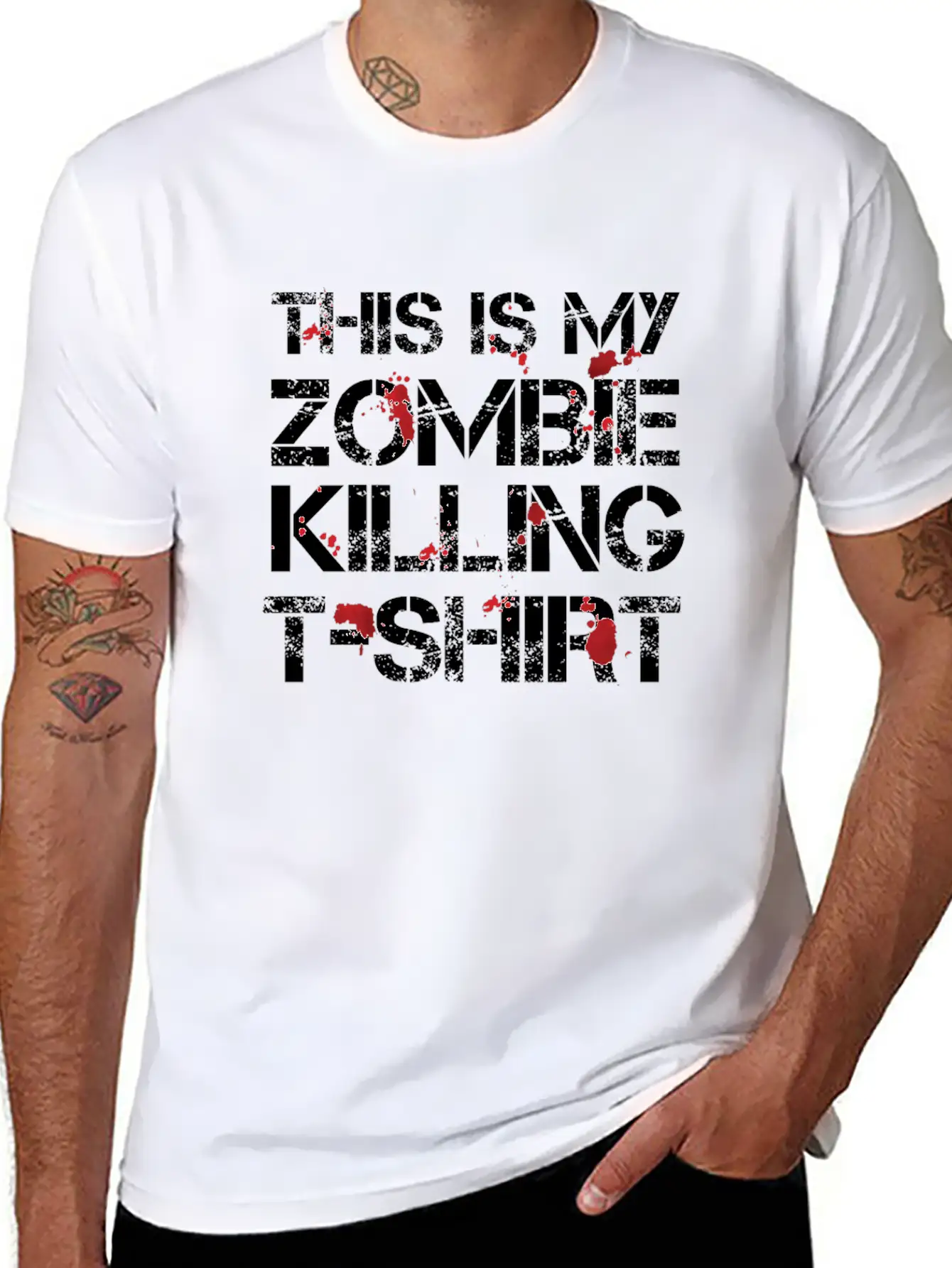 This Is My Zombie Killing Shirt Shirt Basic Graphic T-Shirt ¨C Daily Comfort In Soft Cotton