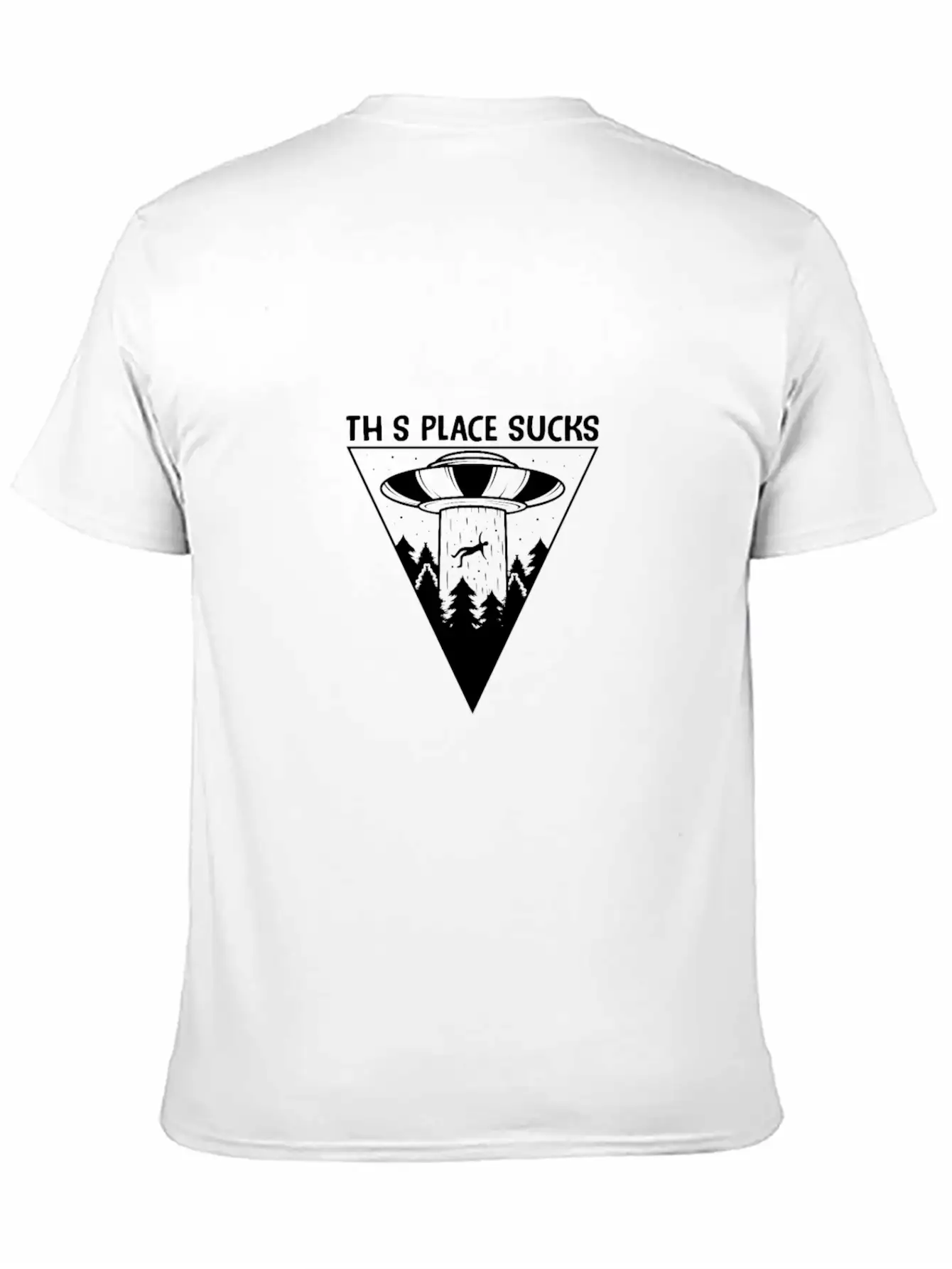 This Place Sucks Alien Science Shirt Design Basic Graphic T-Shirt ¨C Daily Comfort In Soft Cotton