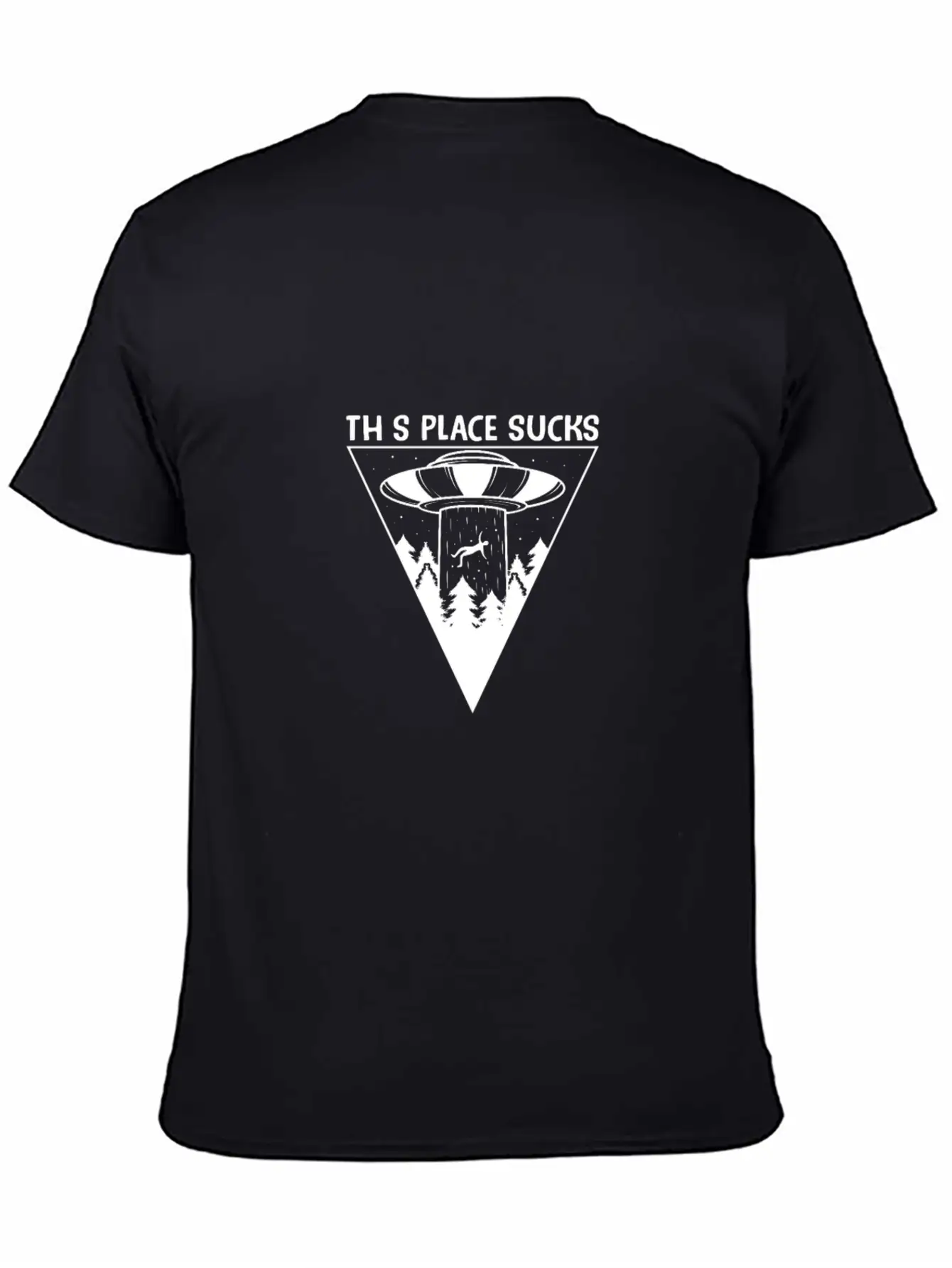 This Place Sucks Alien Science Shirt Design Basic Graphic T-Shirt ¨C Daily Comfort In Soft Cotton
