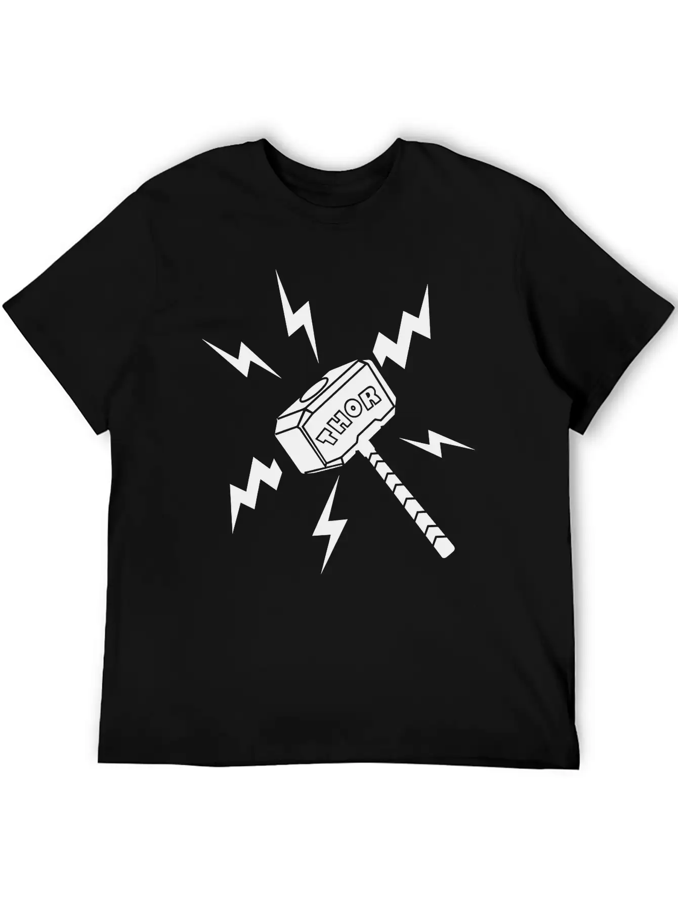 Thor Hammer With The Text 'THOR' Unisex Casual T-Shirt ¨C Clean Design For Daily Comfort
