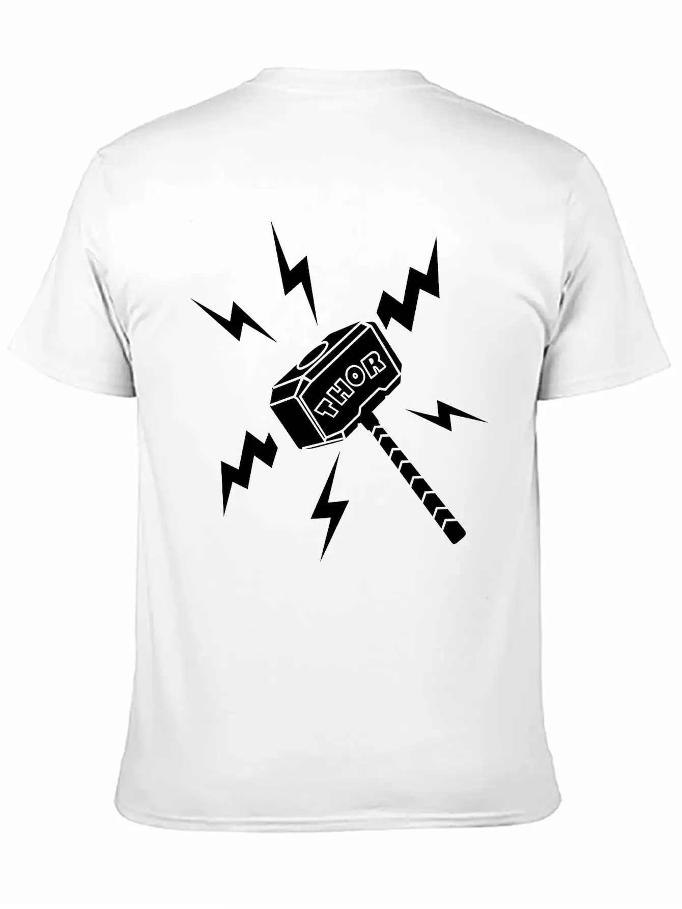 Thor Hammer With The Text 'THOR' Unisex Casual T-Shirt ¨C Clean Design For Daily Comfort