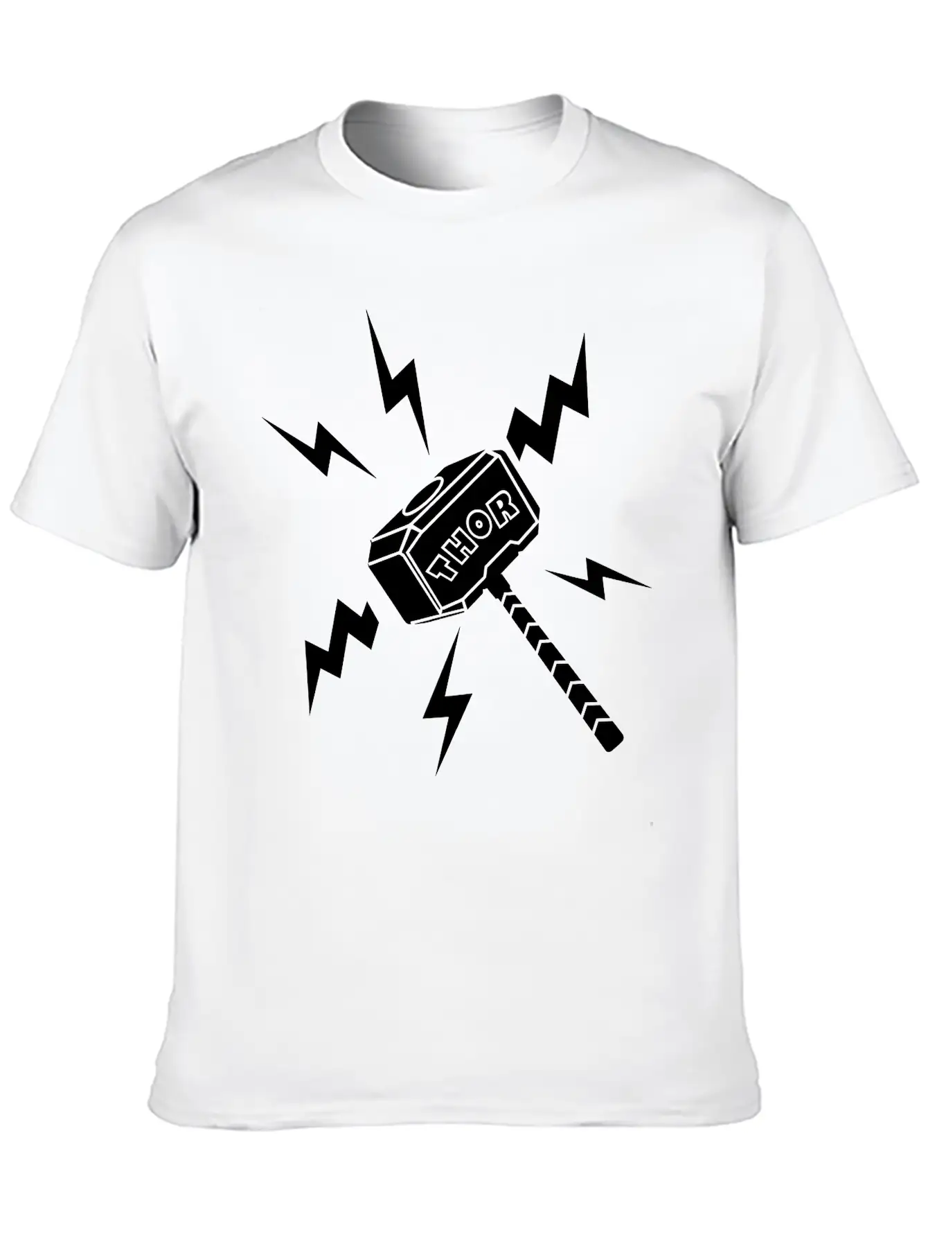 Thor Hammer With The Text 'THOR' Unisex Casual T-Shirt ¨C Clean Design For Daily Comfort