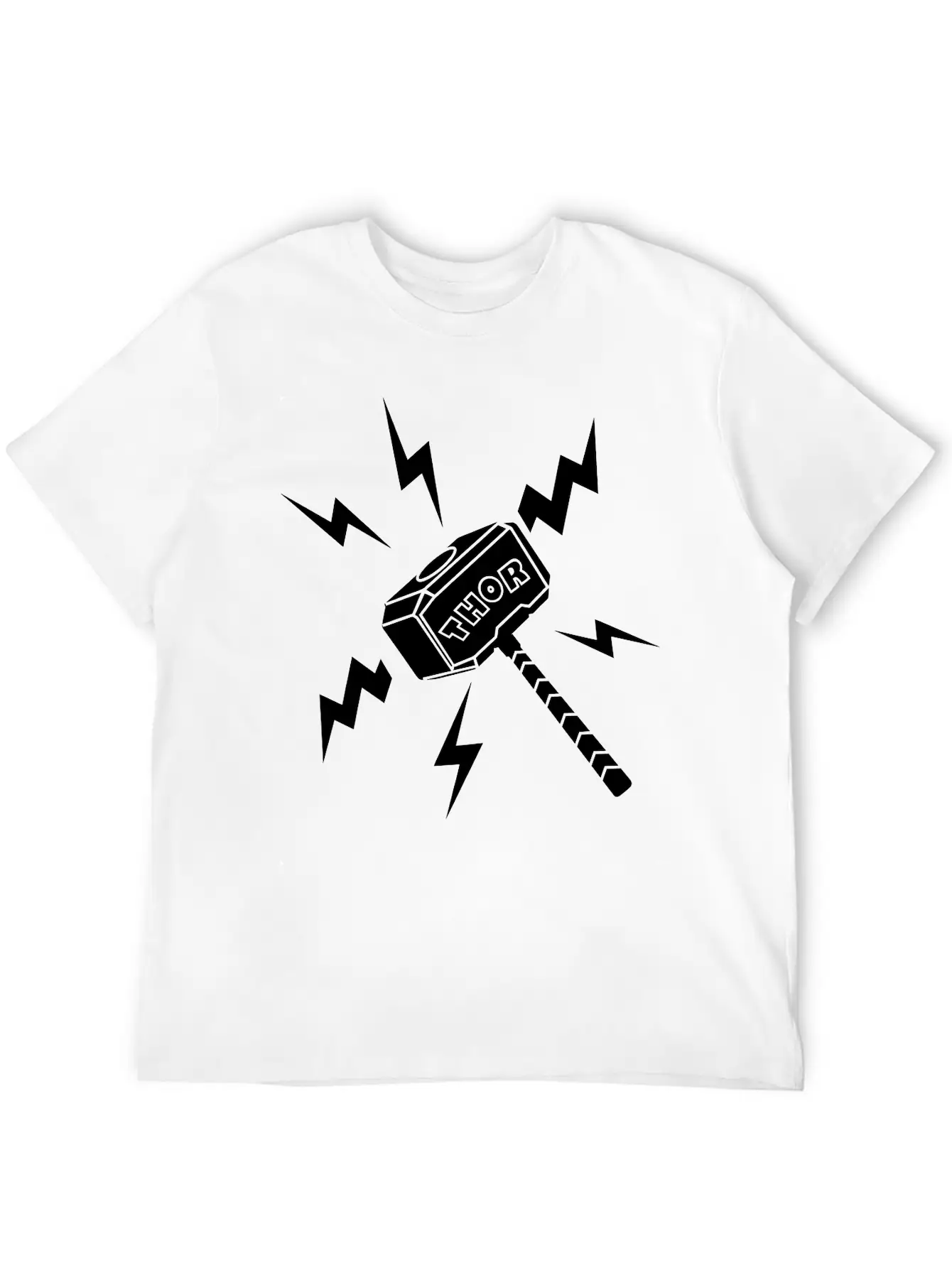 Thor Hammer With The Text 'THOR' Unisex Casual T-Shirt ¨C Clean Design For Daily Comfort