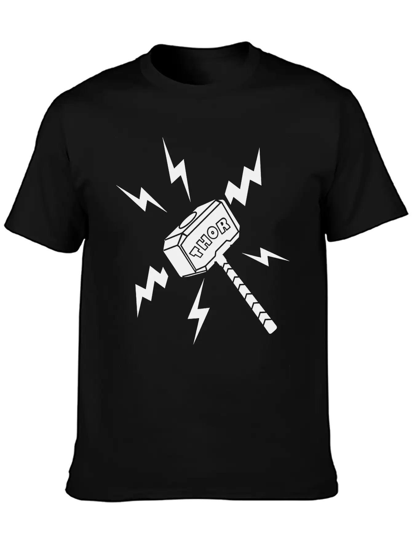 Thor Hammer With The Text 'THOR' Unisex Casual T-Shirt ¨C Clean Design For Daily Comfort
