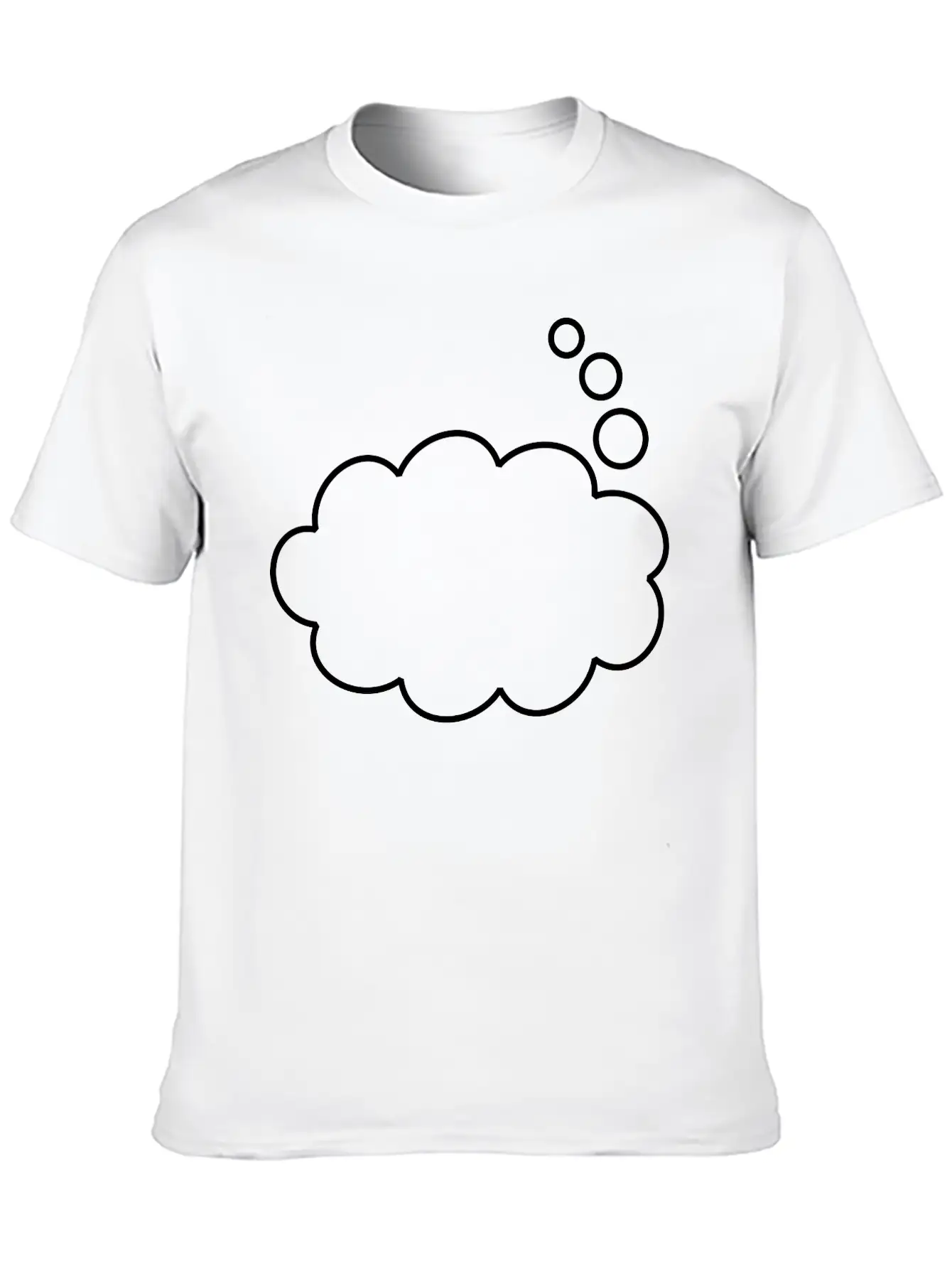 Thought Balloon (outline) Soft Cotton Short Sleeve Tee ¨C Unisex Wardrobe Staple