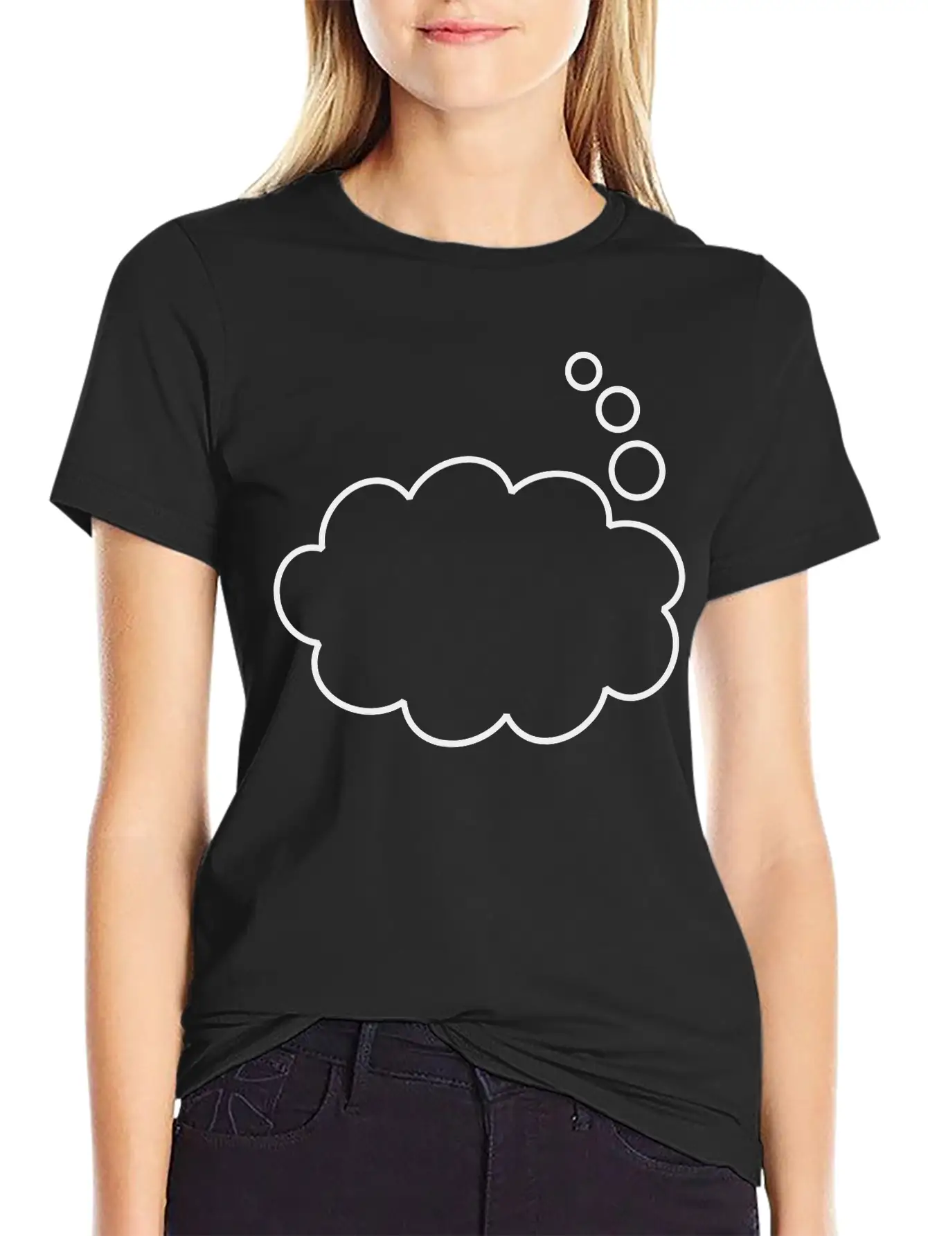 Thought Balloon (outline) Soft Cotton Short Sleeve Tee ¨C Unisex Wardrobe Staple