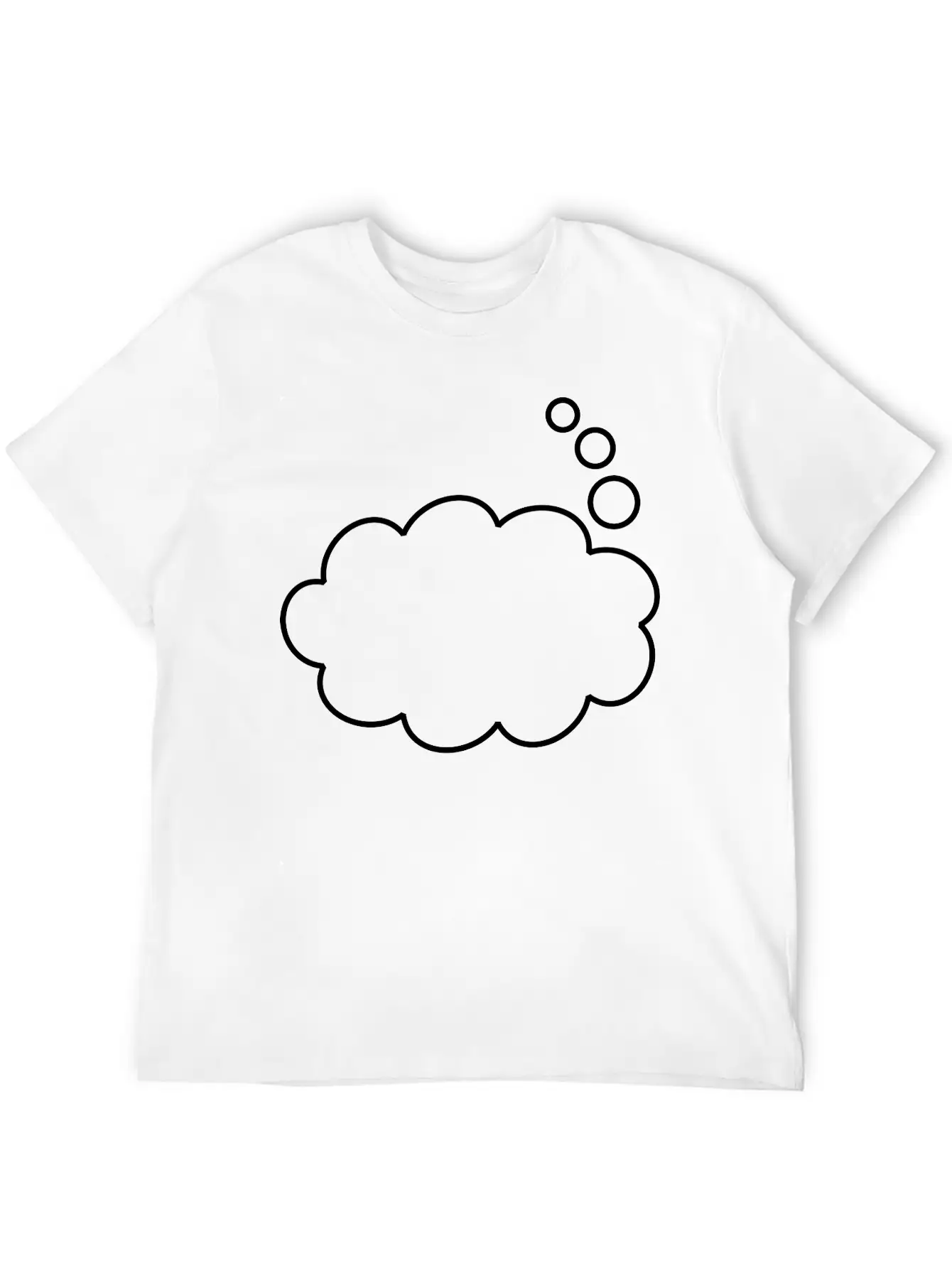 Thought Balloon (outline) Soft Cotton Short Sleeve Tee ¨C Unisex Wardrobe Staple