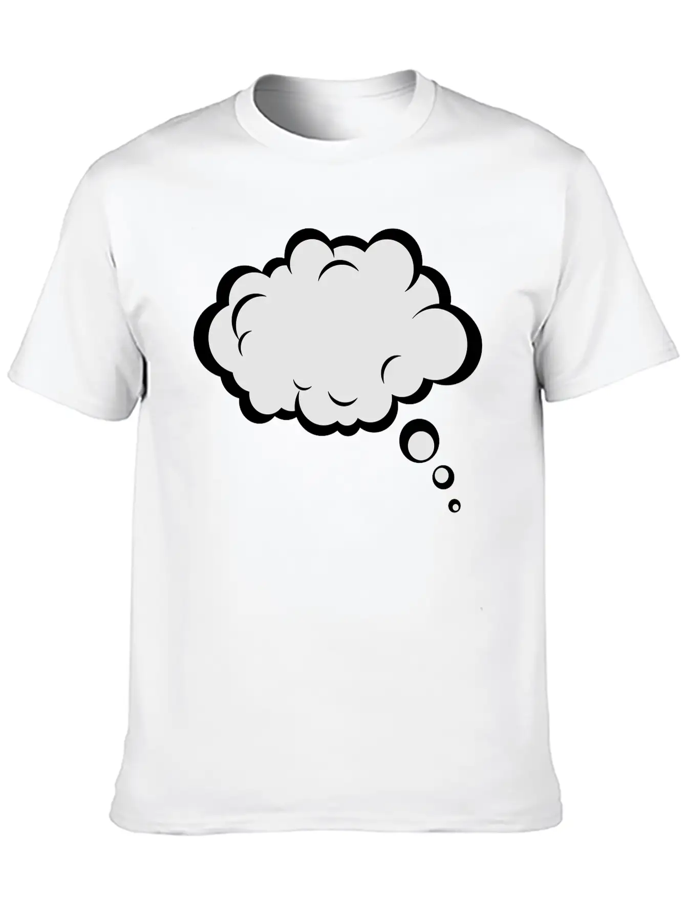 Thought Bubble Essential Cotton Tee For Daily Outfits ¨C Unisex Style