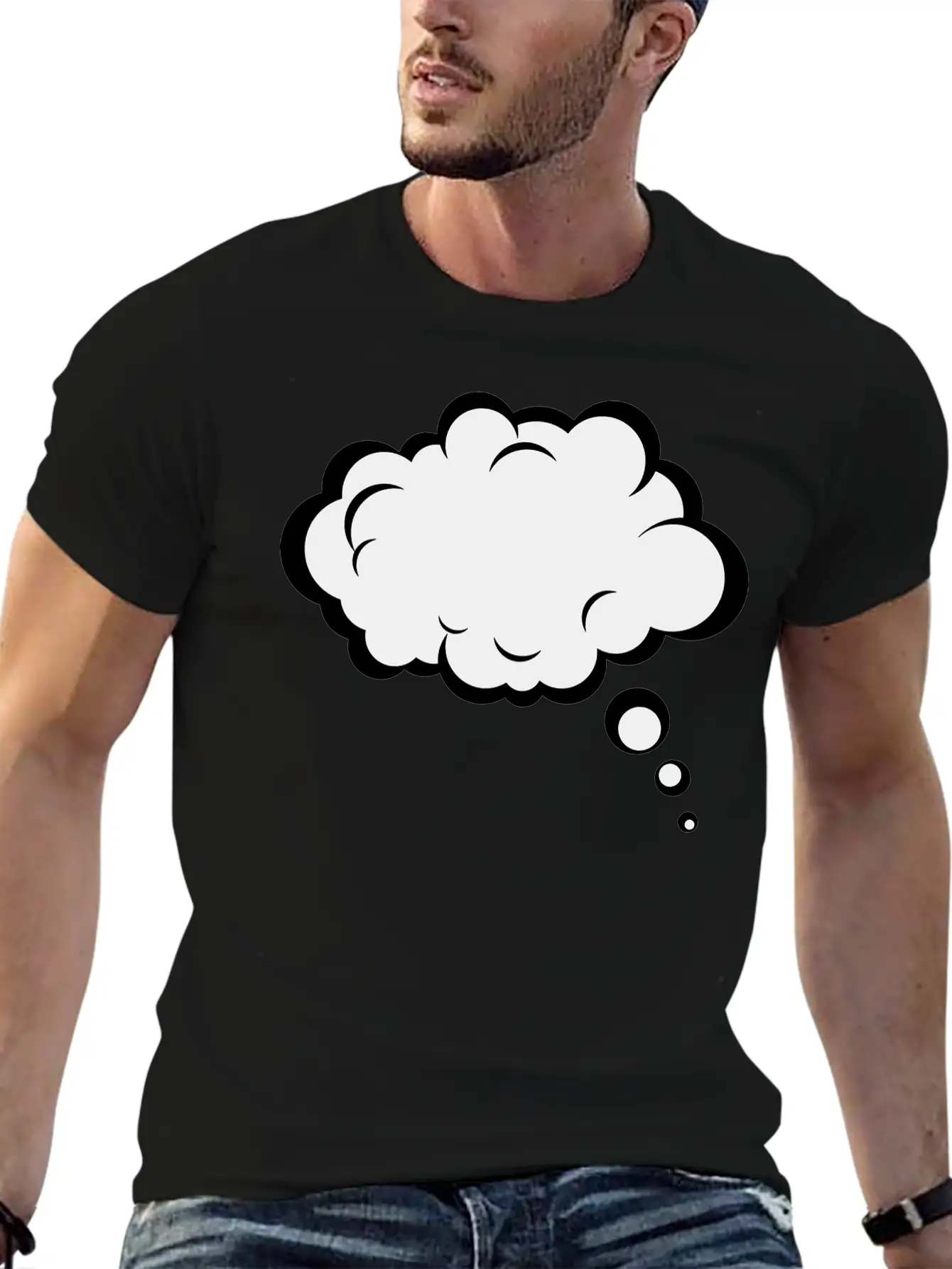 Thought Bubble Essential Cotton Tee For Daily Outfits ¨C Unisex Style