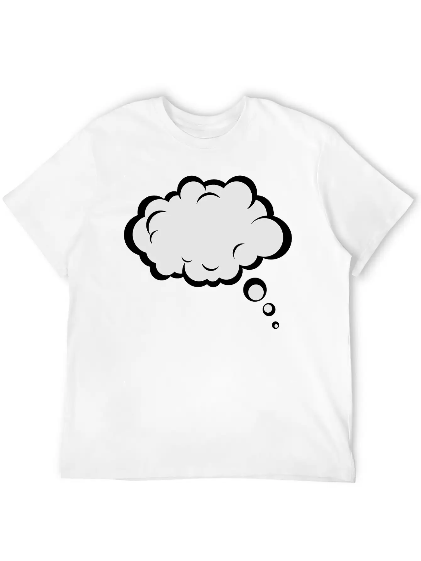 Thought Bubble Essential Cotton Tee For Daily Outfits ¨C Unisex Style