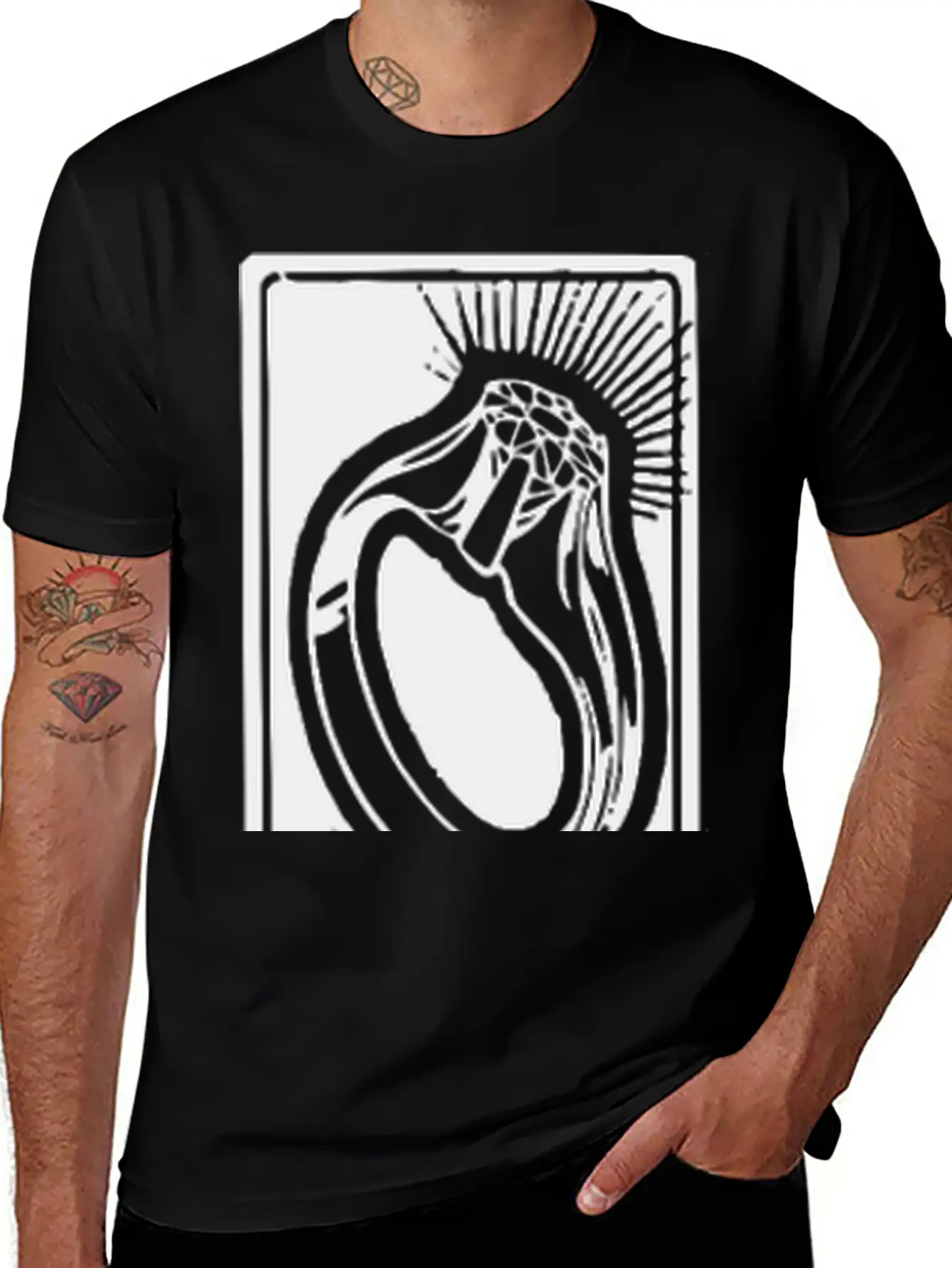 Three Rings Essential Cotton Tee For Daily Outfits ¨C Unisex Style