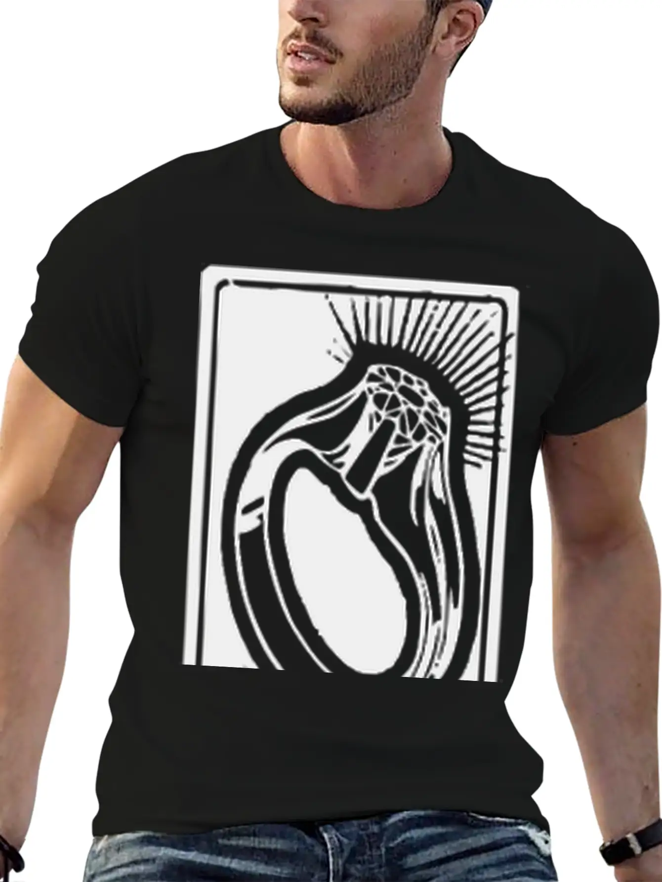 Three Rings Essential Cotton Tee For Daily Outfits ¨C Unisex Style