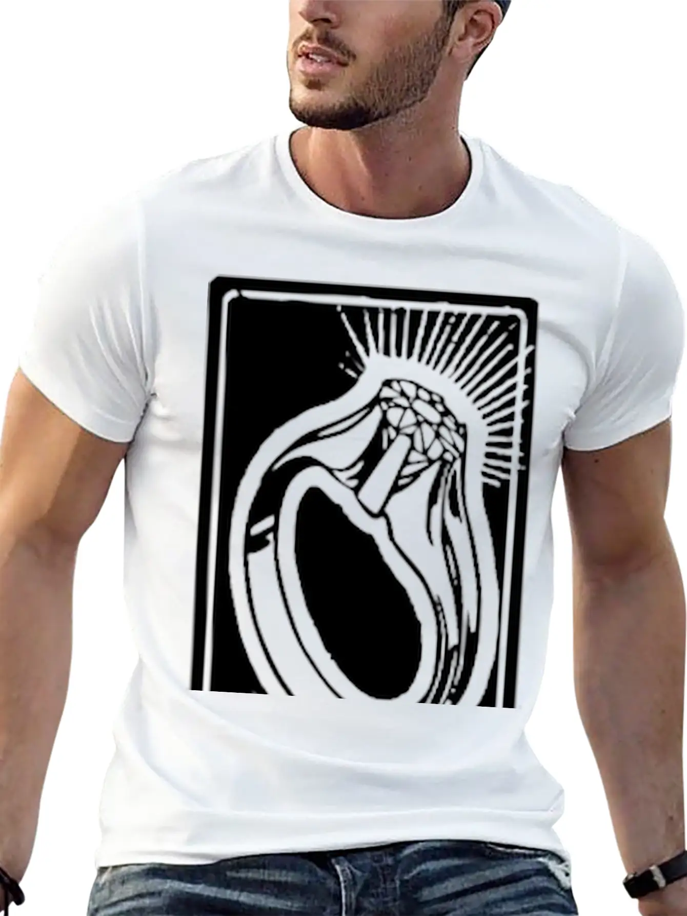 Three Rings Essential Cotton Tee For Daily Outfits ¨C Unisex Style