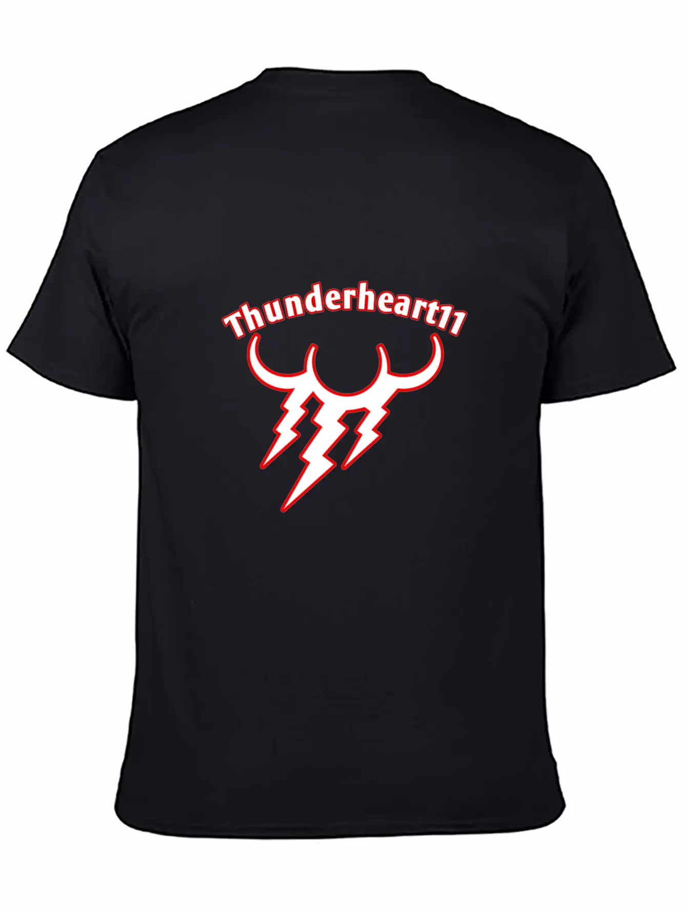 Thunder Red/White Logo Basic Graphic T-Shirt ¨C Daily Comfort In Soft Cotton