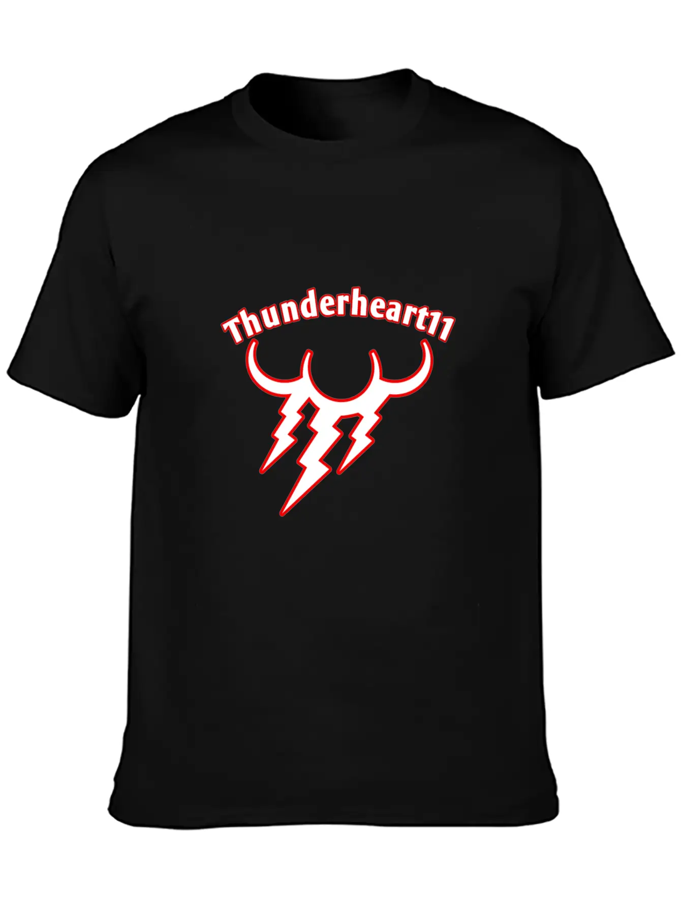 Thunder Red/White Logo Basic Graphic T-Shirt ¨C Daily Comfort In Soft Cotton