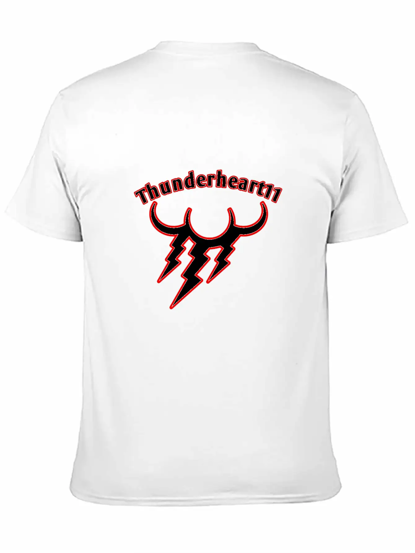 Thunder Red/White Logo Basic Graphic T-Shirt ¨C Daily Comfort In Soft Cotton
