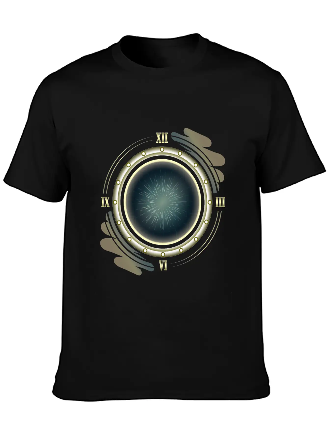 Time Travel Portal Basic Graphic T-Shirt ¨C Daily Comfort In Soft Cotton