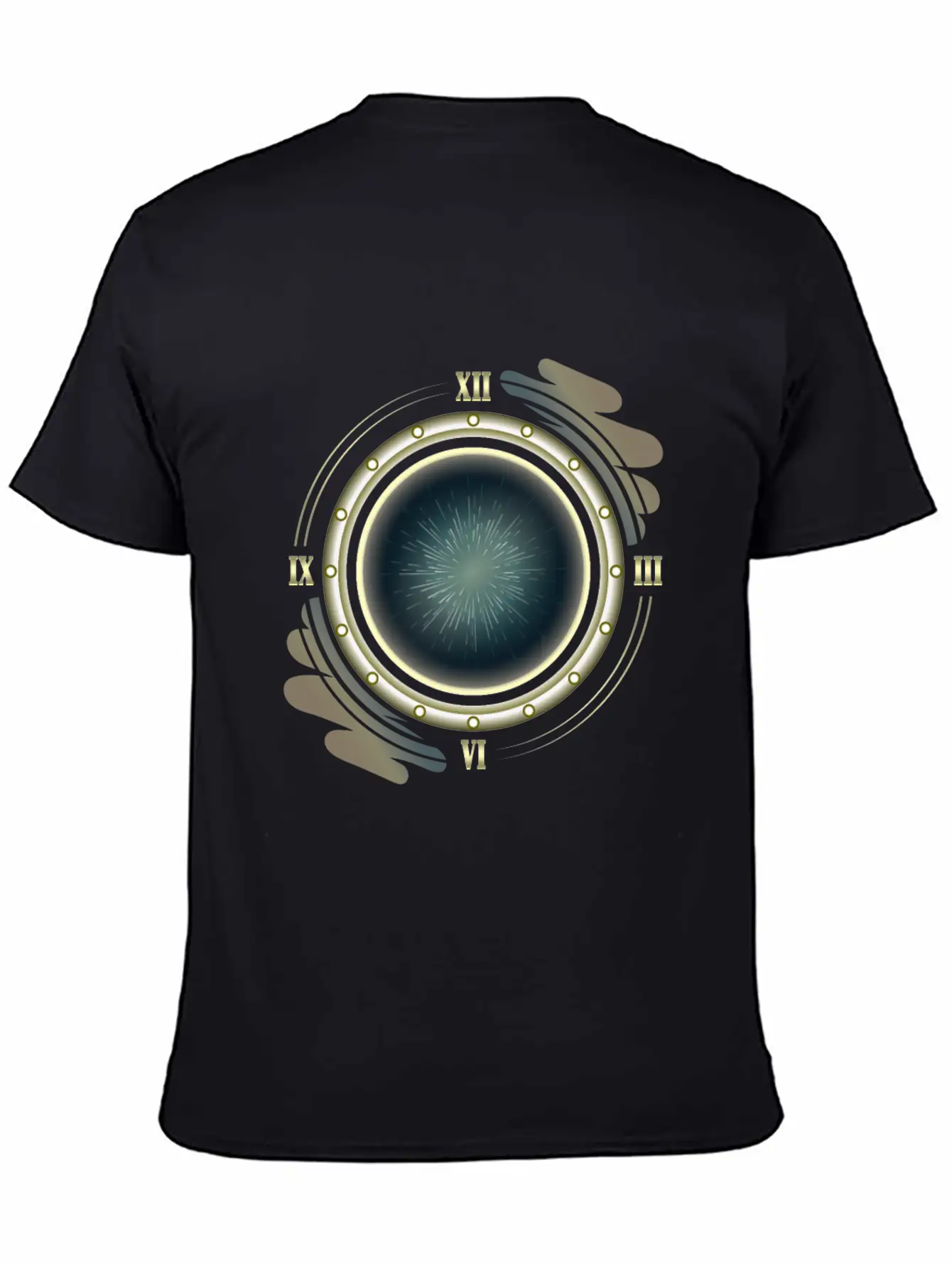 Time Travel Portal Basic Graphic T-Shirt ¨C Daily Comfort In Soft Cotton