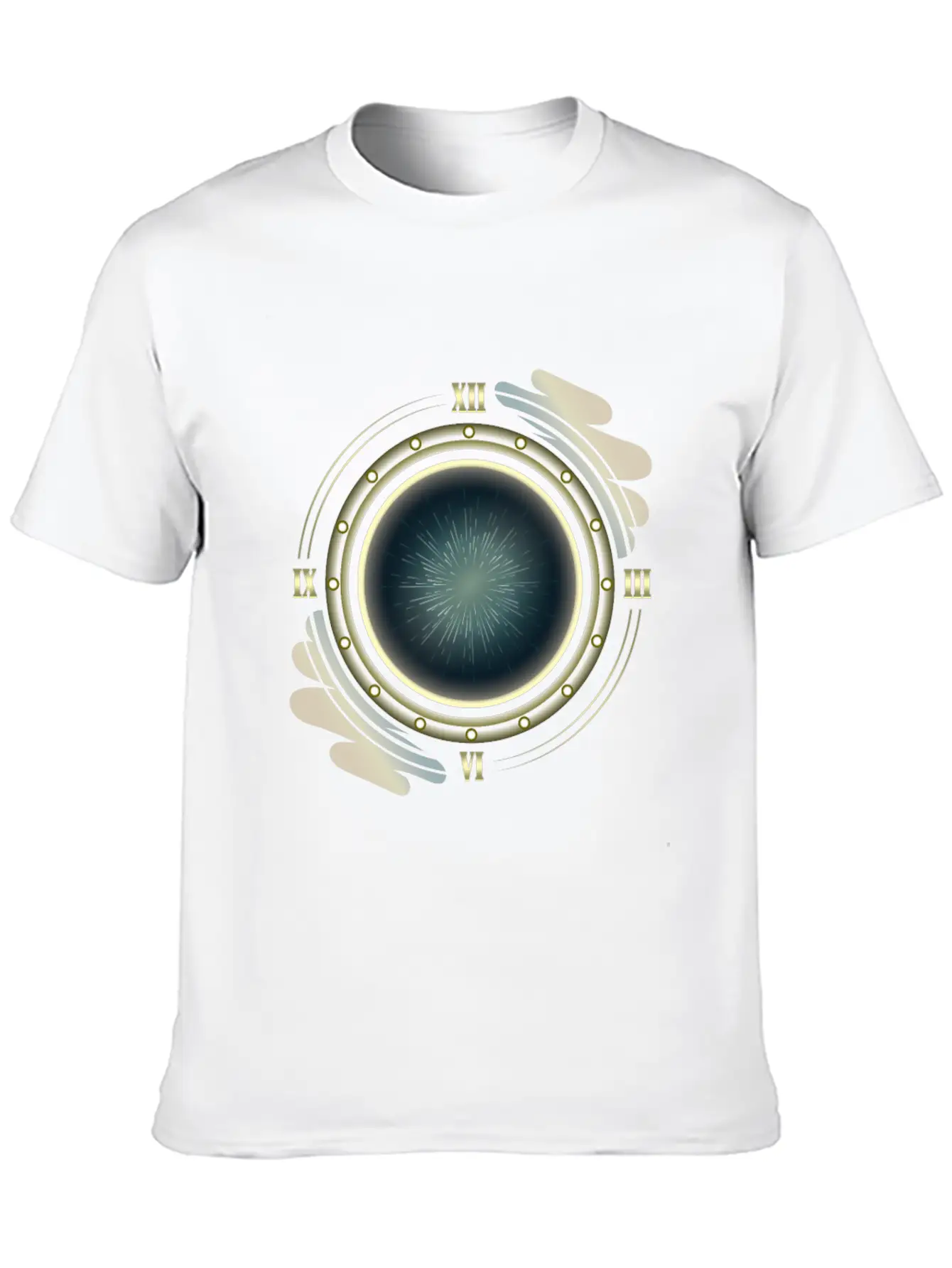 Time Travel Portal Basic Graphic T-Shirt ¨C Daily Comfort In Soft Cotton
