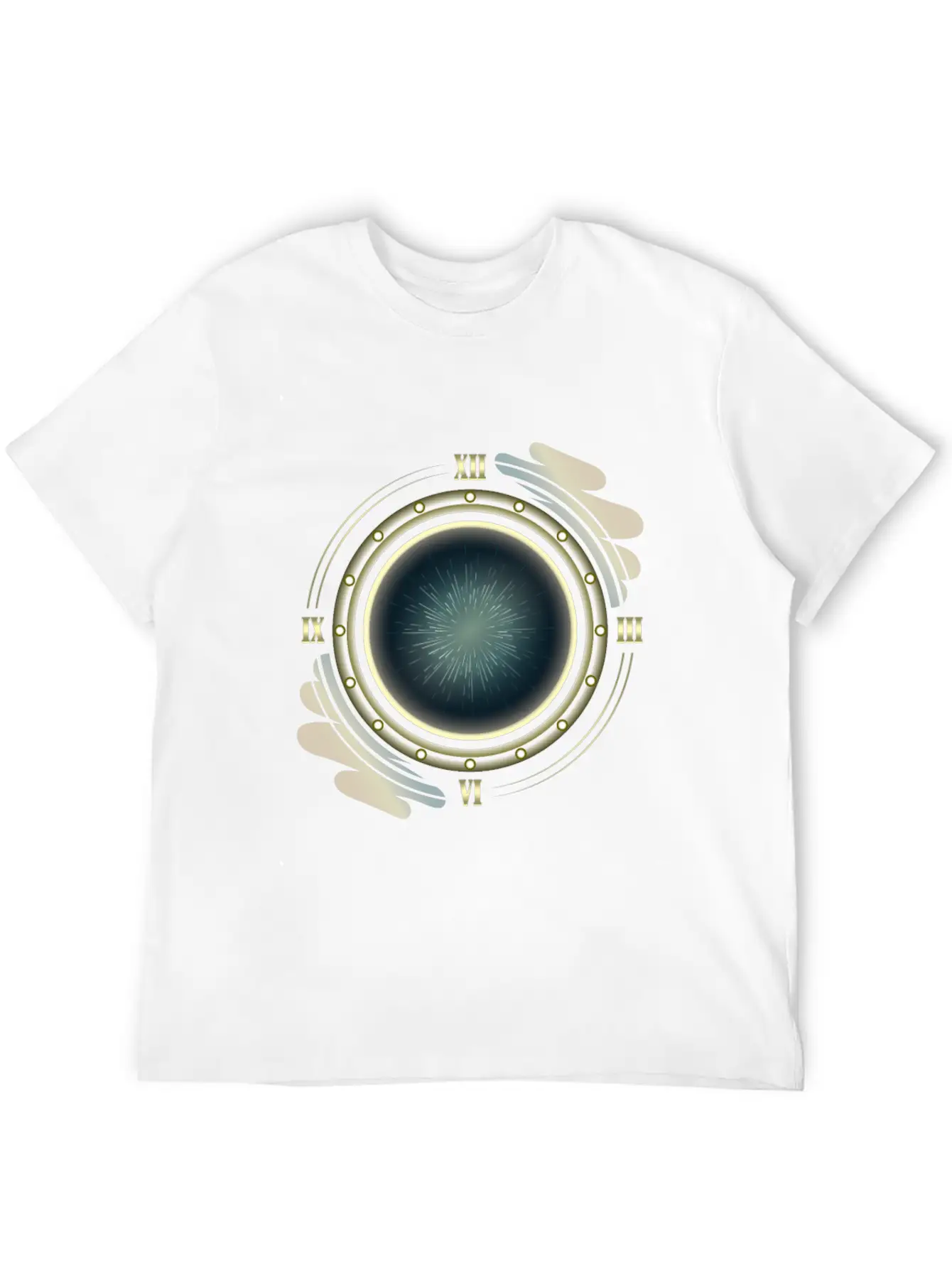 Time Travel Portal Basic Graphic T-Shirt ¨C Daily Comfort In Soft Cotton