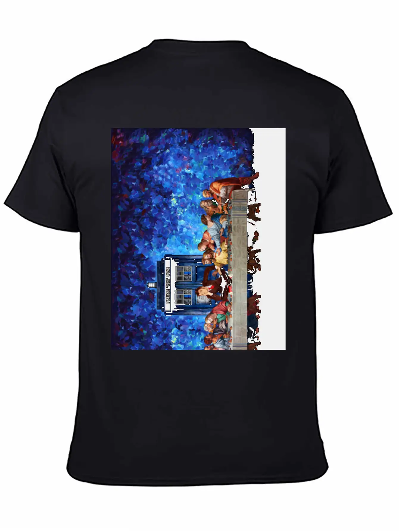 Time Traveller Lost In The Last Supper Phone Case Basic Graphic T-Shirt ¨C Daily Comfort In Soft Cotton